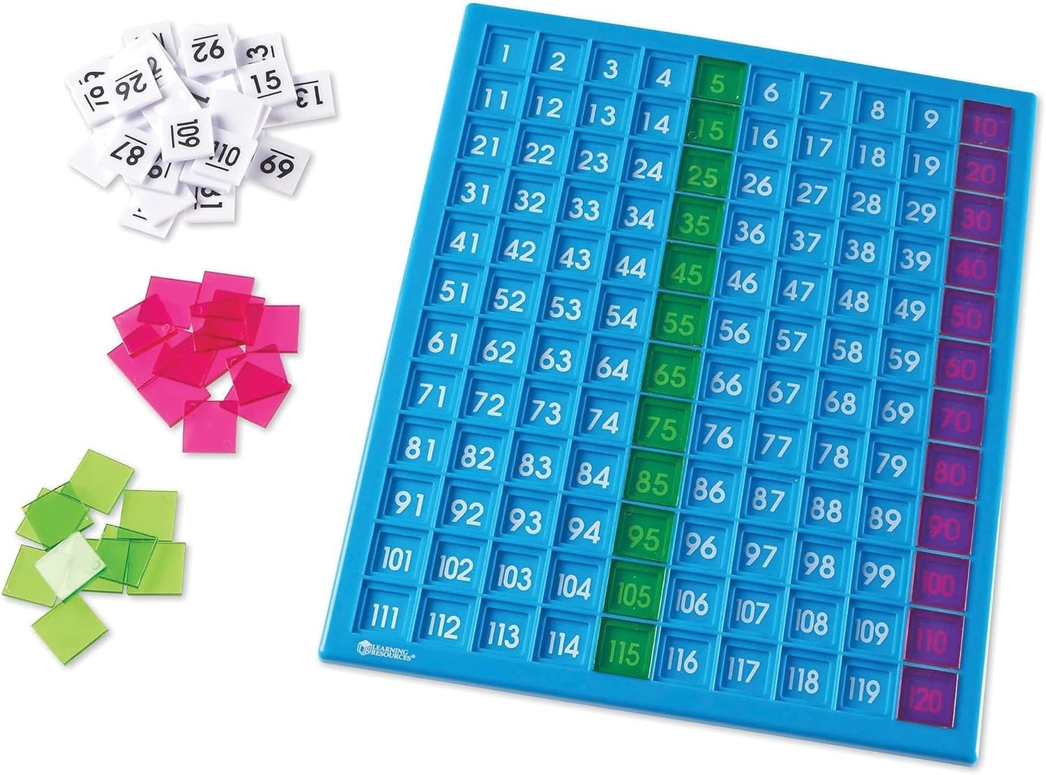 Multicolor 120 Number Board with Activity Guide – Ideal for Homeschool Learning