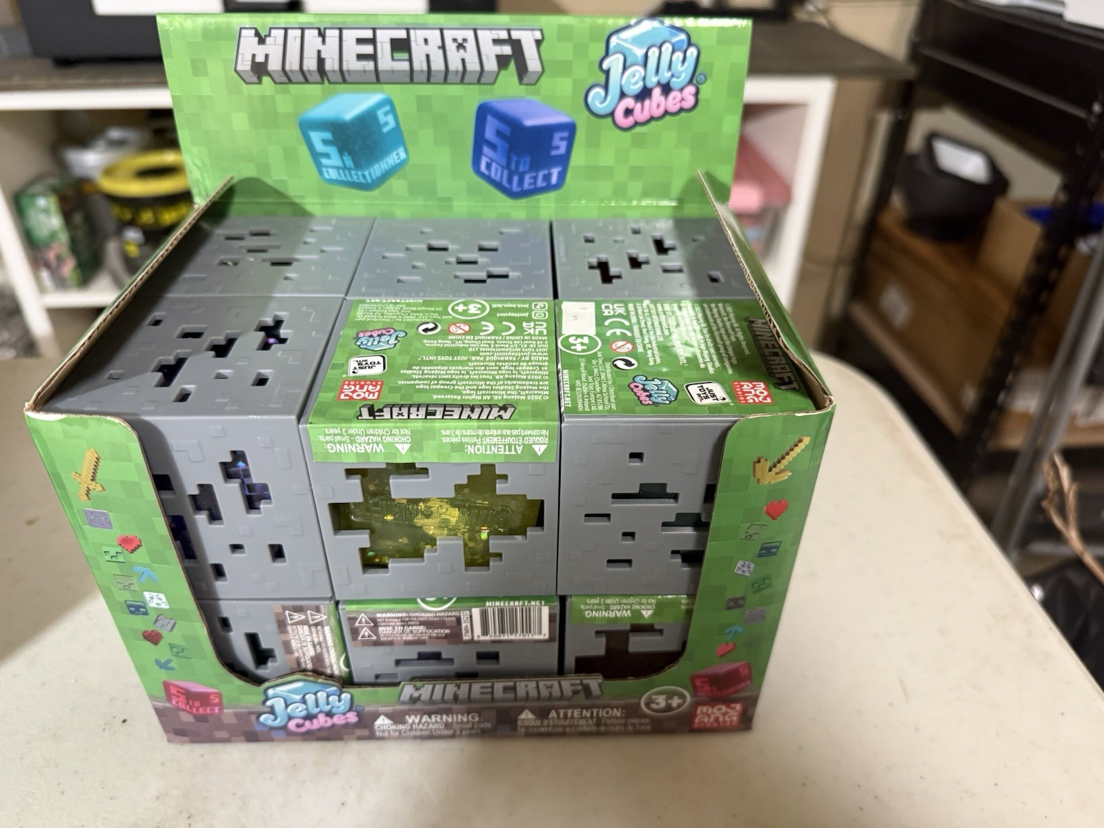 MINECRAFT Case Of 12 – Jelly Cubes Viral Squishy IN HAND NEW RARE SHIPS ASAP!!