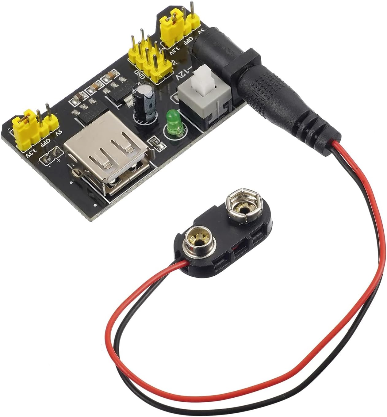 Breadboard Kit with Power Supply Module， Jumper Wires，Battery Clip，830 & 400…
