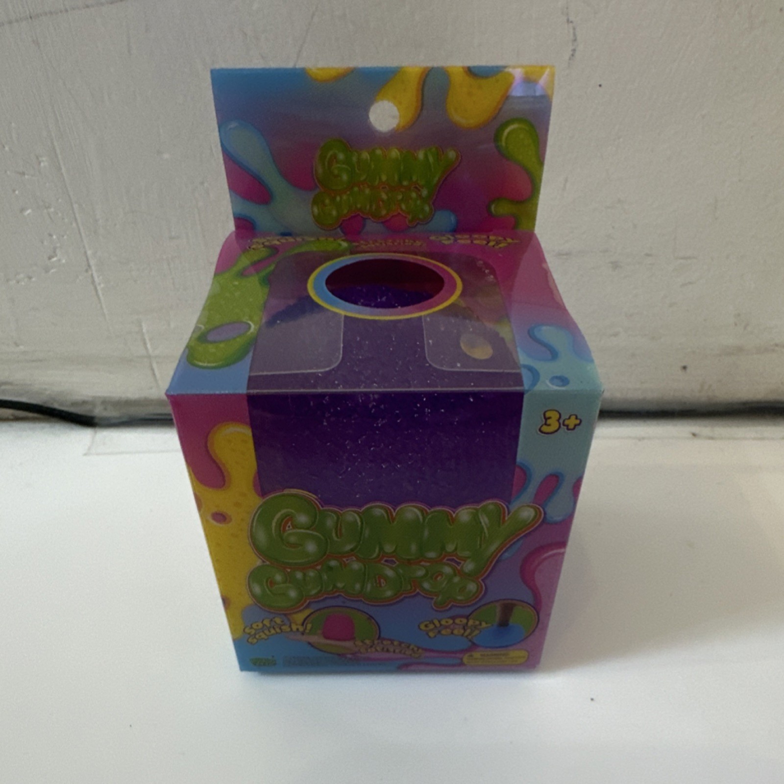 PPNC Gummy Gumdrop Tactile Squeeze Toy Purple for Ages 3+ Years, 3-4 Years