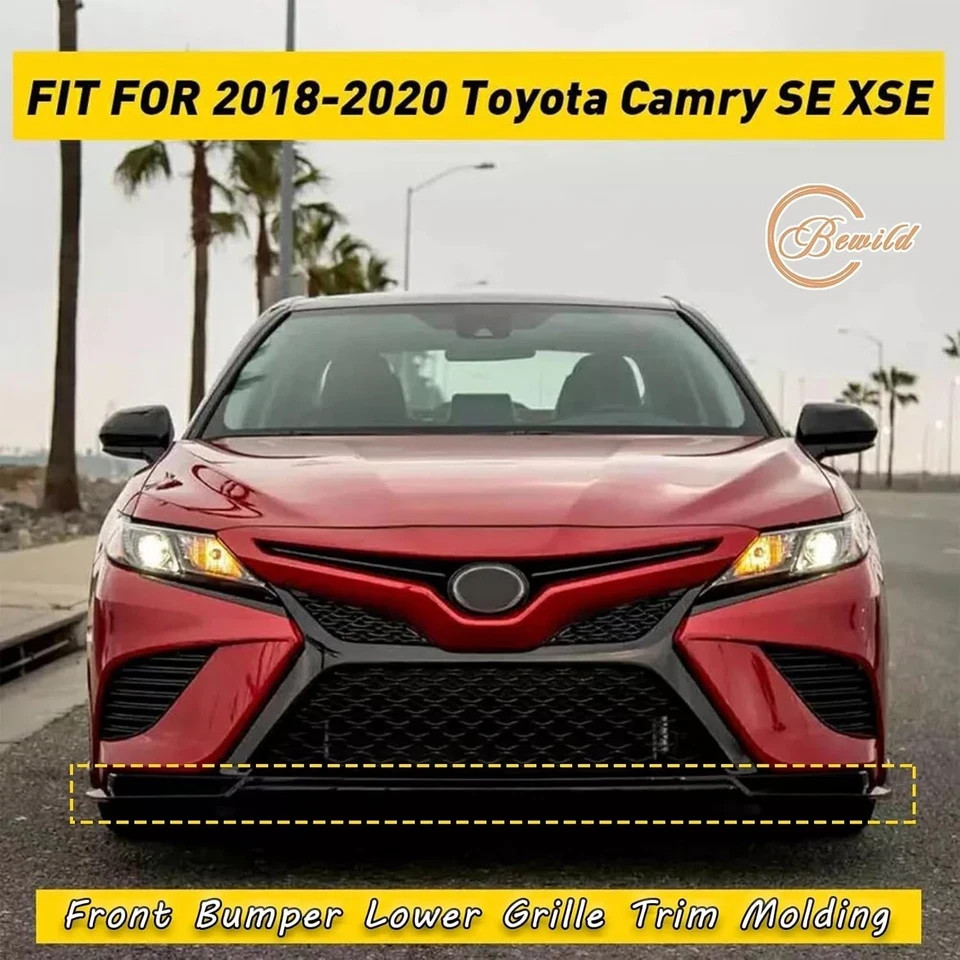 Front Bumper Lower Grille Trim Molding Fit for Toyota Camry SE XSE 2018 2019 202