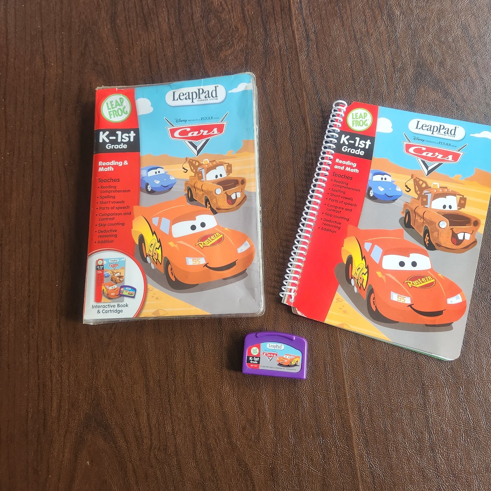 LeapFrog LeapPad Disney Pixar Cars Reading & Math Book & Cartridge