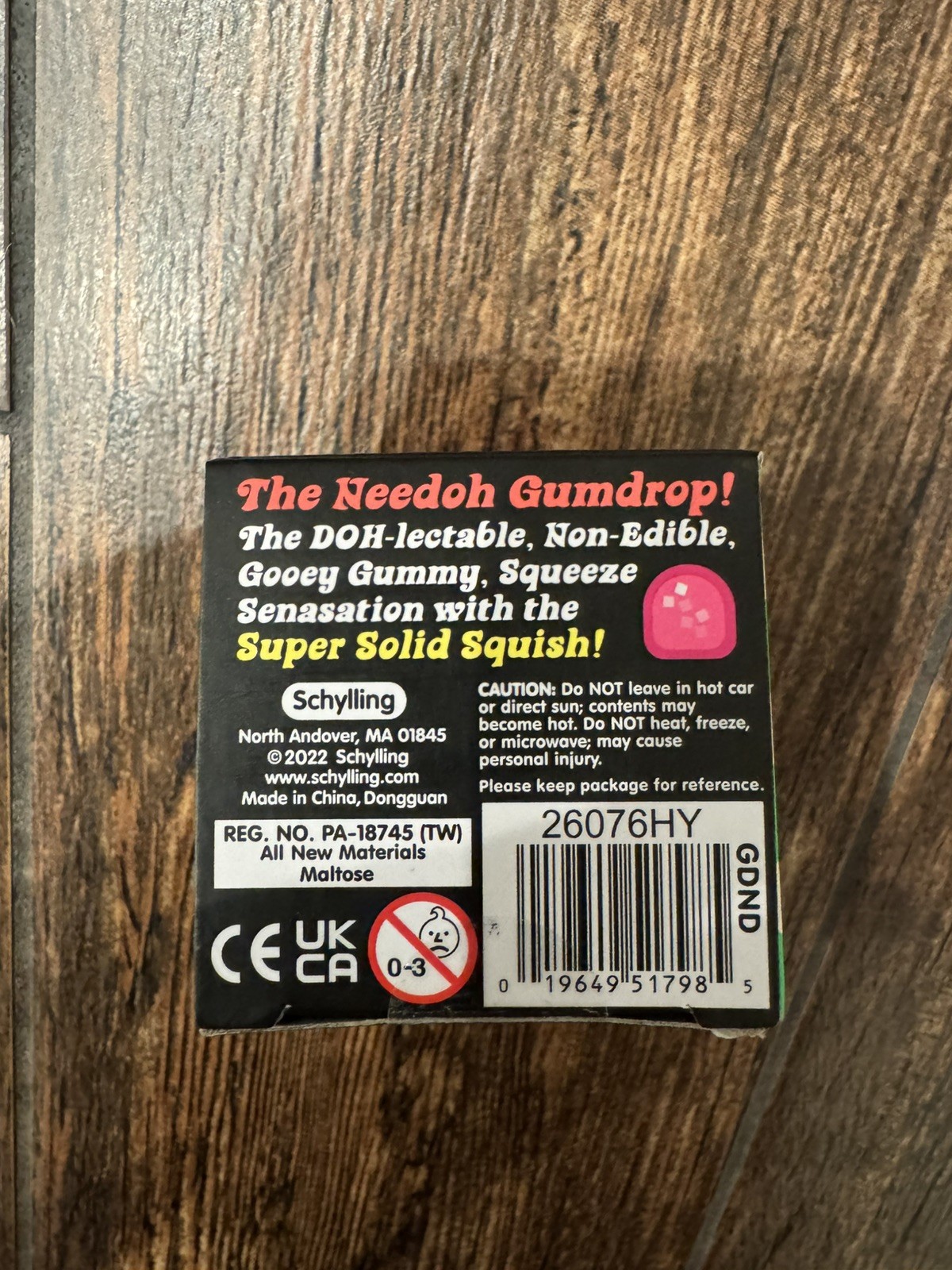 Schylling PINK NeeDoh Gumdrop Super Solid Squish. nee doh gum drop