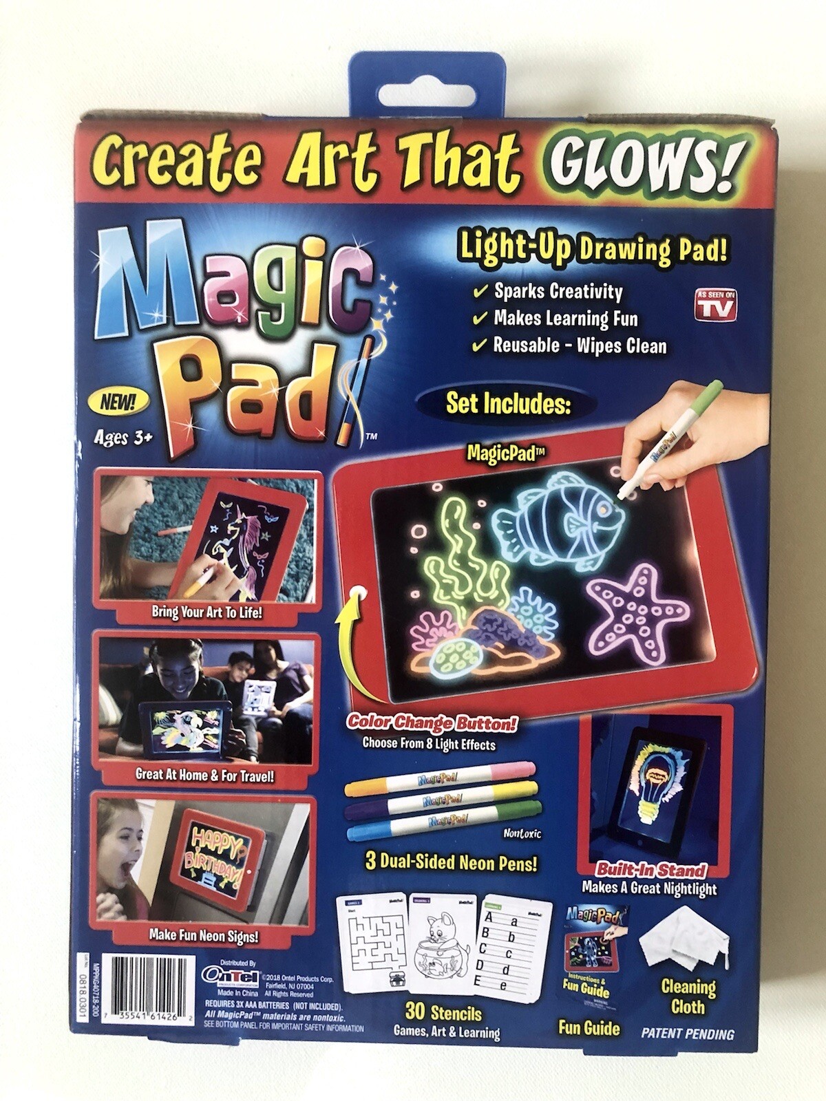 Magic Pad: Create Art That Glows, Lite-Up Reusable Drawing Pad As Seen on TV New