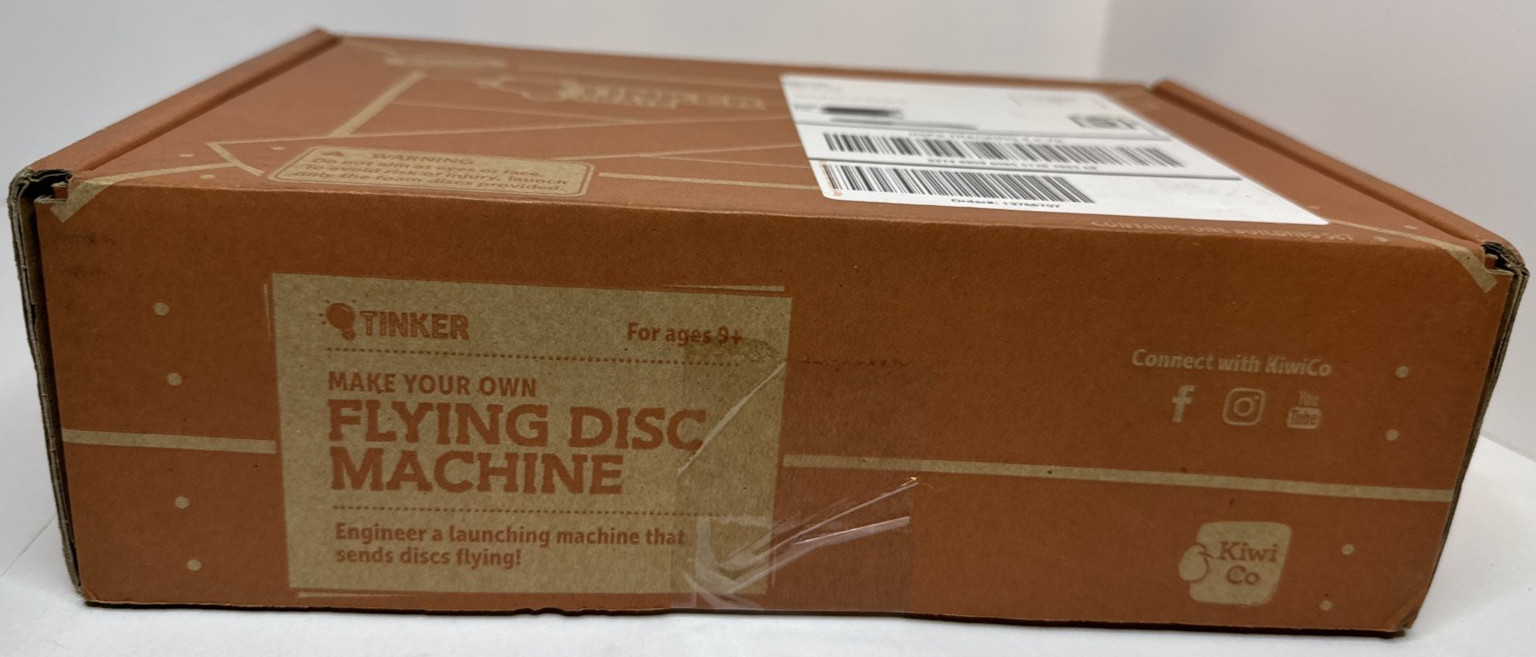 KiwiCo : TINKER CRATE – Flying Disc Machine ~ Ages 9+ NEW Sealed