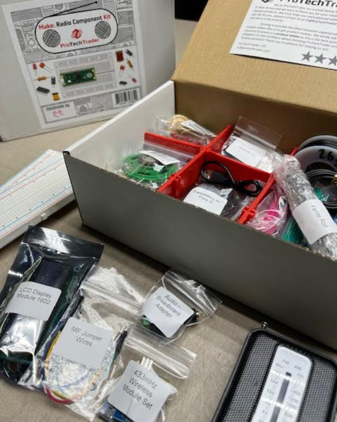 Make: Radio Component Kit and Book Bundle | DIY Projects, Electronic Experiments