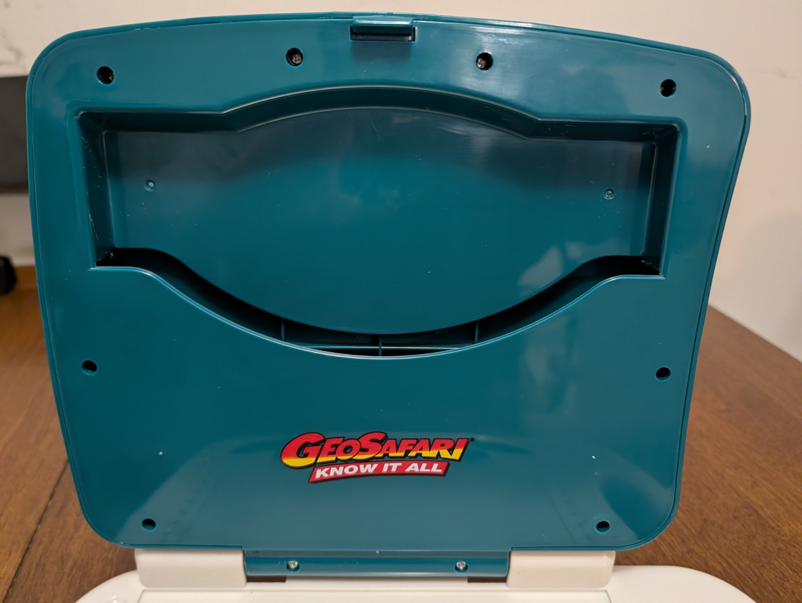 Vintage Geosafari Know It All Learning Laptop 61 Cards Tested 1999 ExploraToy