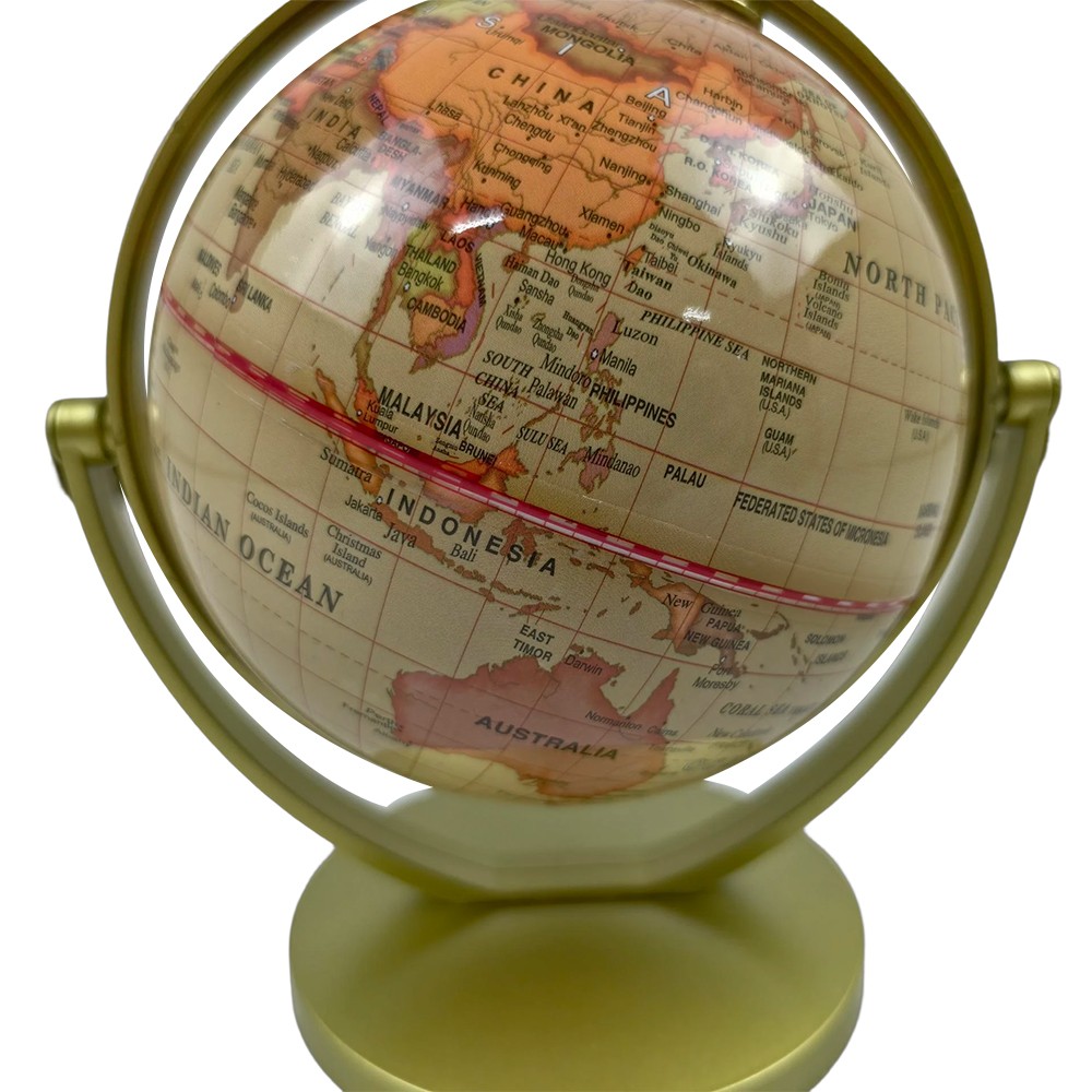 720° Rotation Earth Globe World Map Geography Education Teaching Kid Room Decor