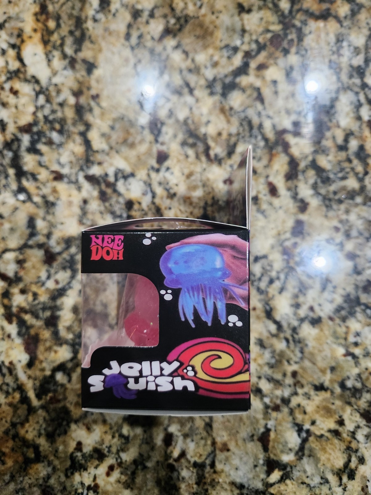 Pink NeeDoh Jelly Squish Glitter Jellyfish Stress Toy Squishy Squeeze Nee Doh