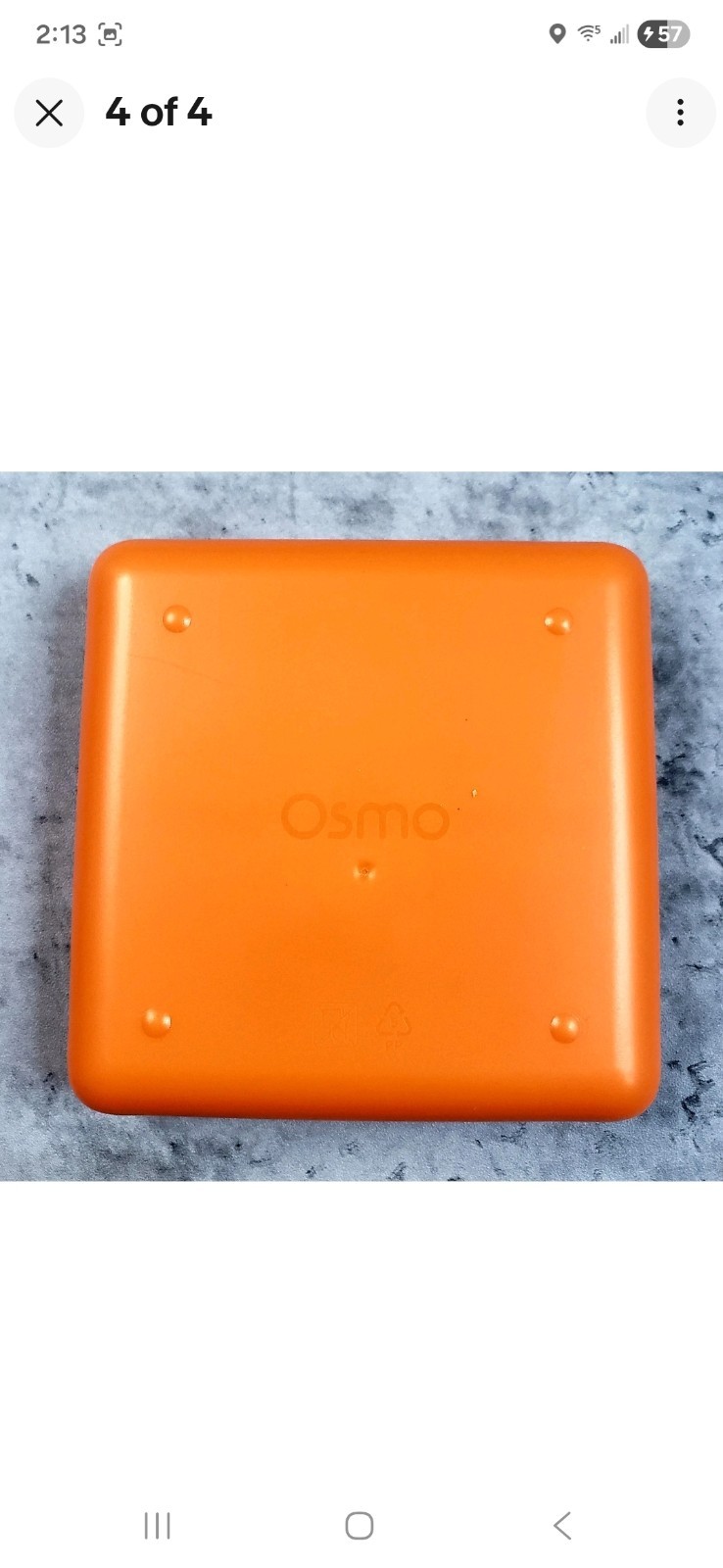 OSMO Game Tile Kits Lot of 3 -Words -Numbers -Tangram w Stackable Storage Cases