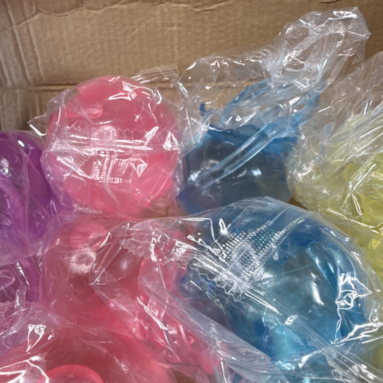 Jellyfish Tactile Squeeze Toys Pink, Blue, Green, Purple Qty 12 Damage Box