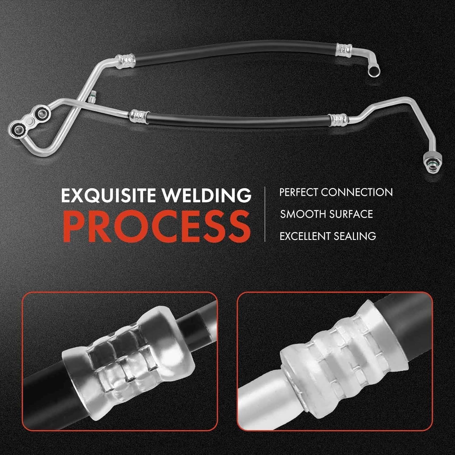 A- A/C Suction and Discharge Line Hose Assembly Compatible with Dodge Ram