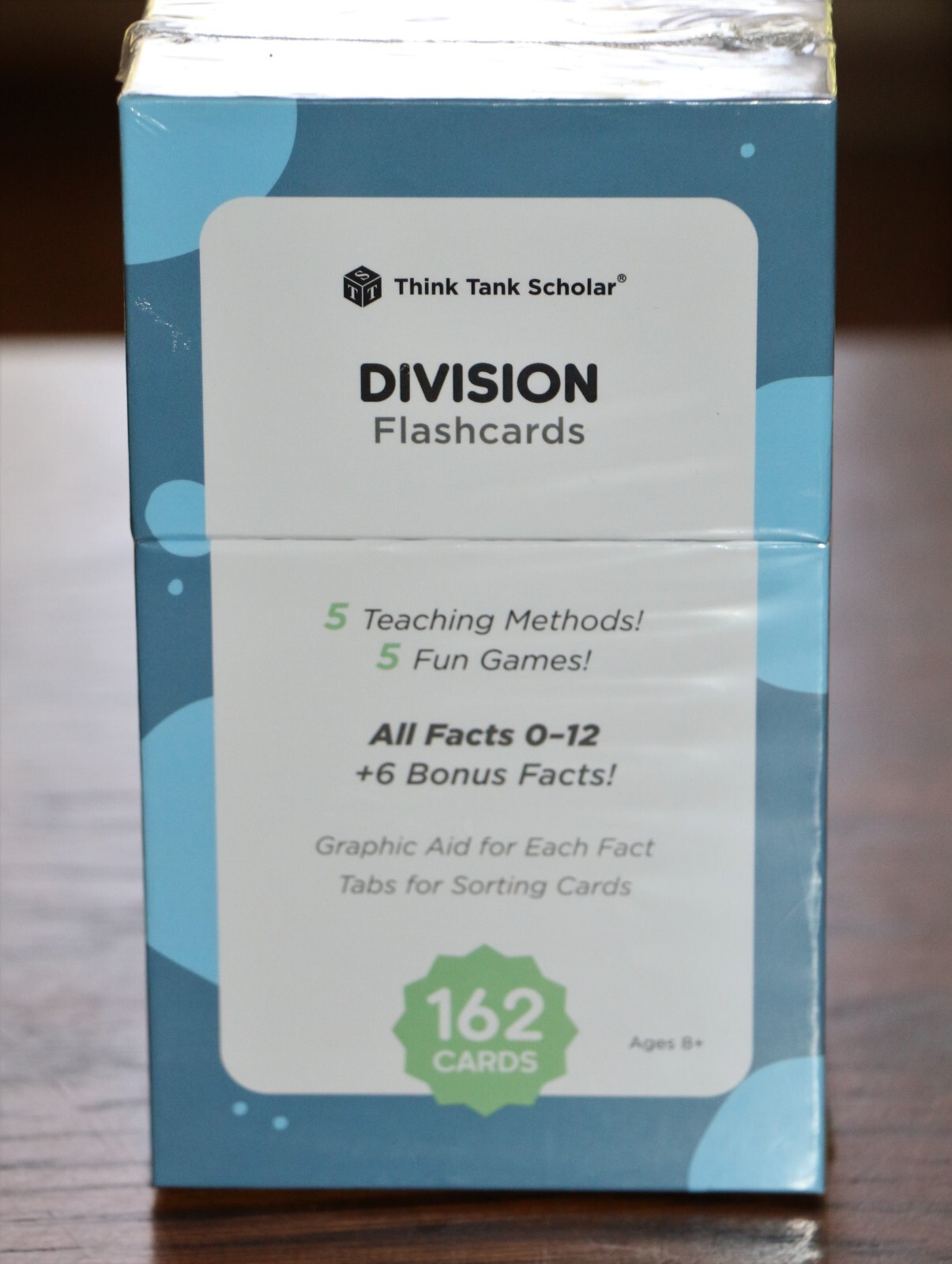 Think Tank DIVISION Flashcards 162 Cards Age 8 + Home School/Tutoring NEW Sealed