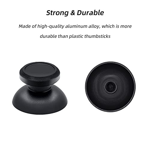 Mcbazel Aluminum Alloy Metal Analog Thumbstick for Xbox ONE Black (Set of 2)