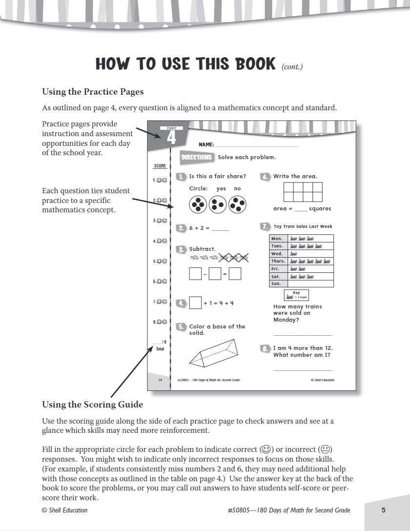 180 Days™: Mathematics for 2nd Grade Practice Workbook Classroom Multi