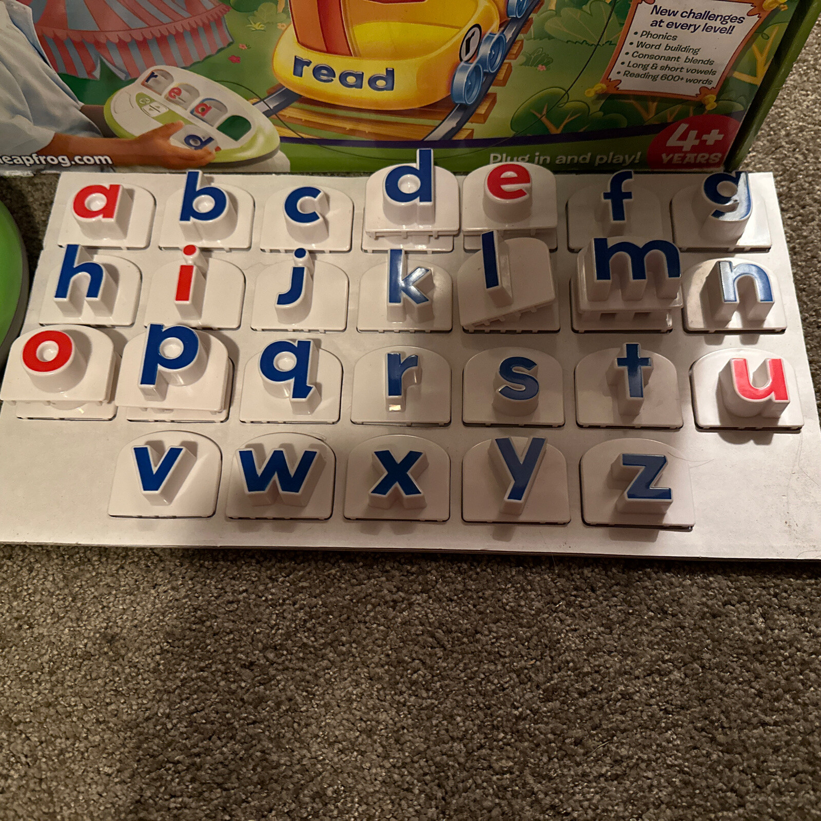 Leap Frog Word Launch Reading Learning System TV Plug & Play Kid Letter Game Toy