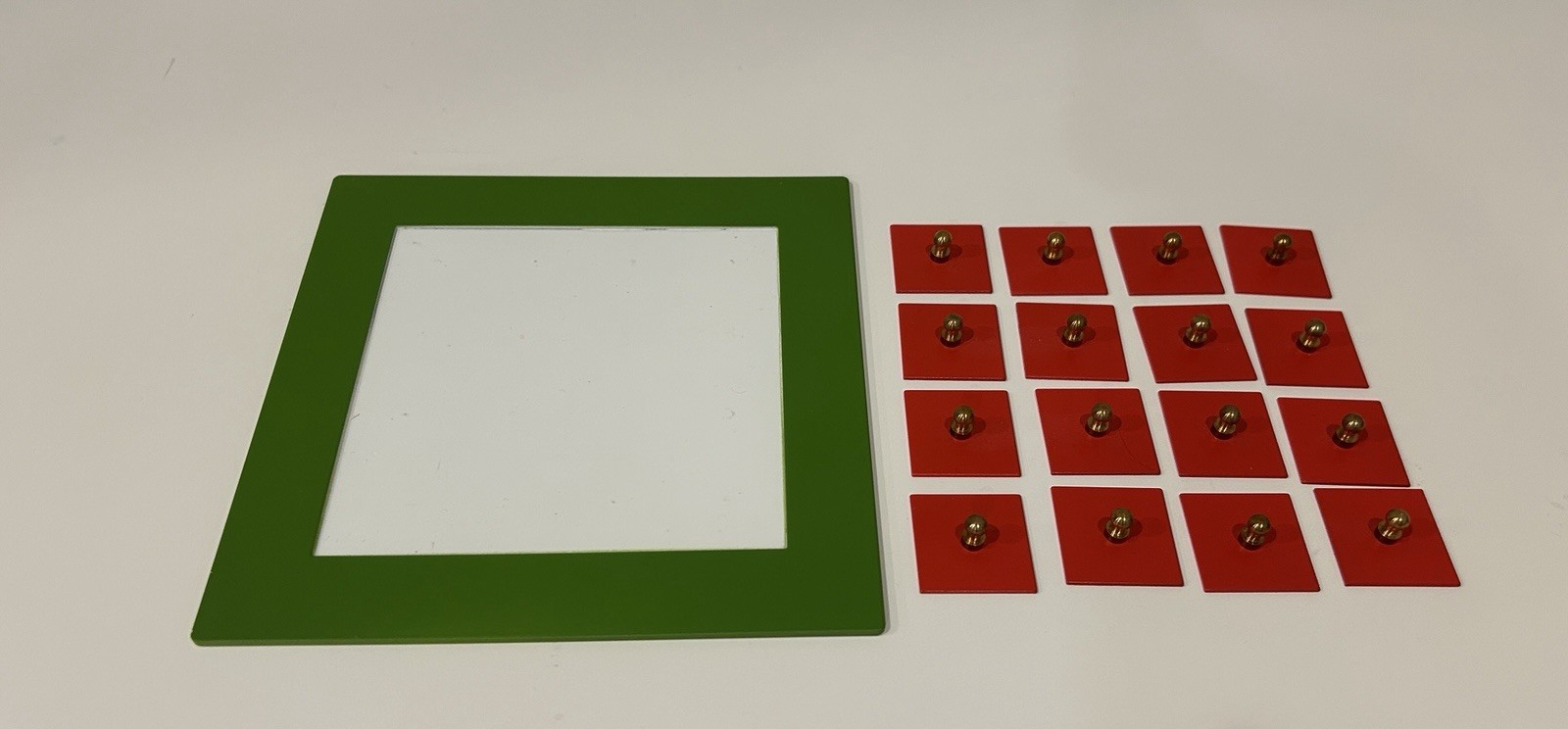 Montessori Metal Squares Elementary Math Fractions Geometry Figures