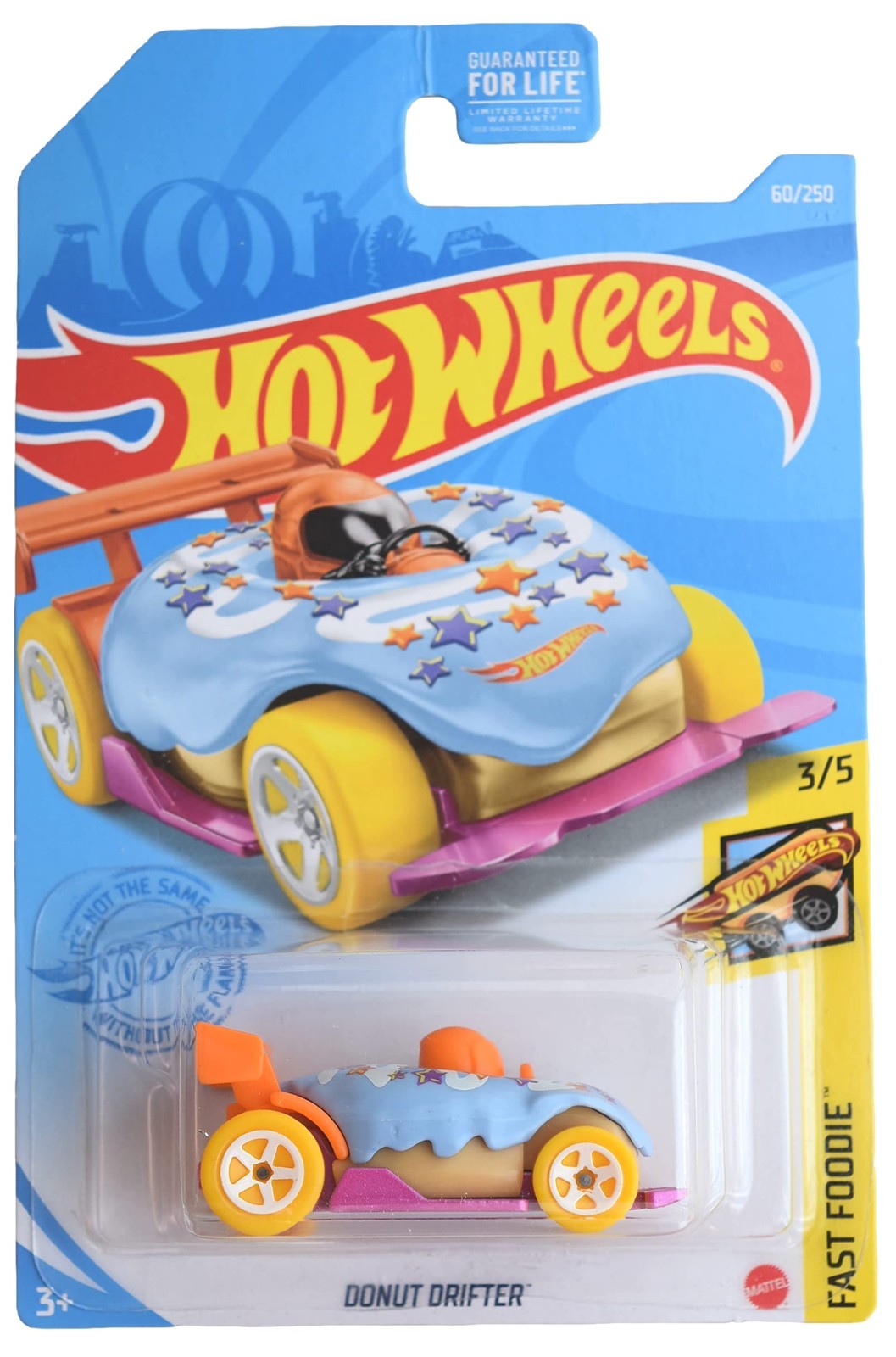 Hot Wheels Donut Drifter Blue Icing 60/250 Foodie 3/5