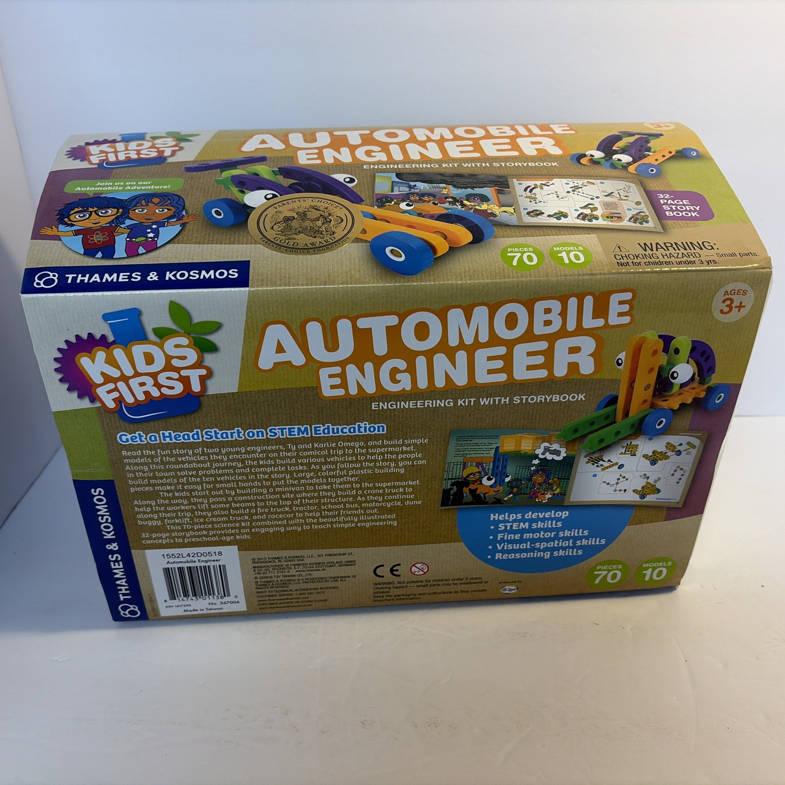 THAMES & KOSMOS – KIDS FIRST AUTOMOBILE ENGINEER KIT WITH STORYBOOK (NEW)
