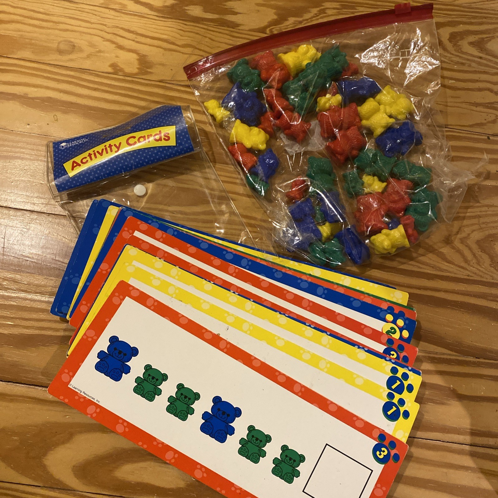 Learning Resources Pattern Cards Links And Teddy Bear Counters