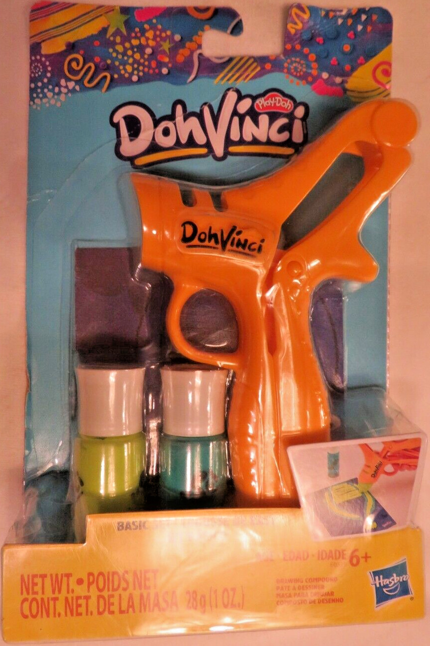 Nos Hasbro Doh Vinci Basic Set Play-Doh Drawing Compound Tool Toy Artist Set