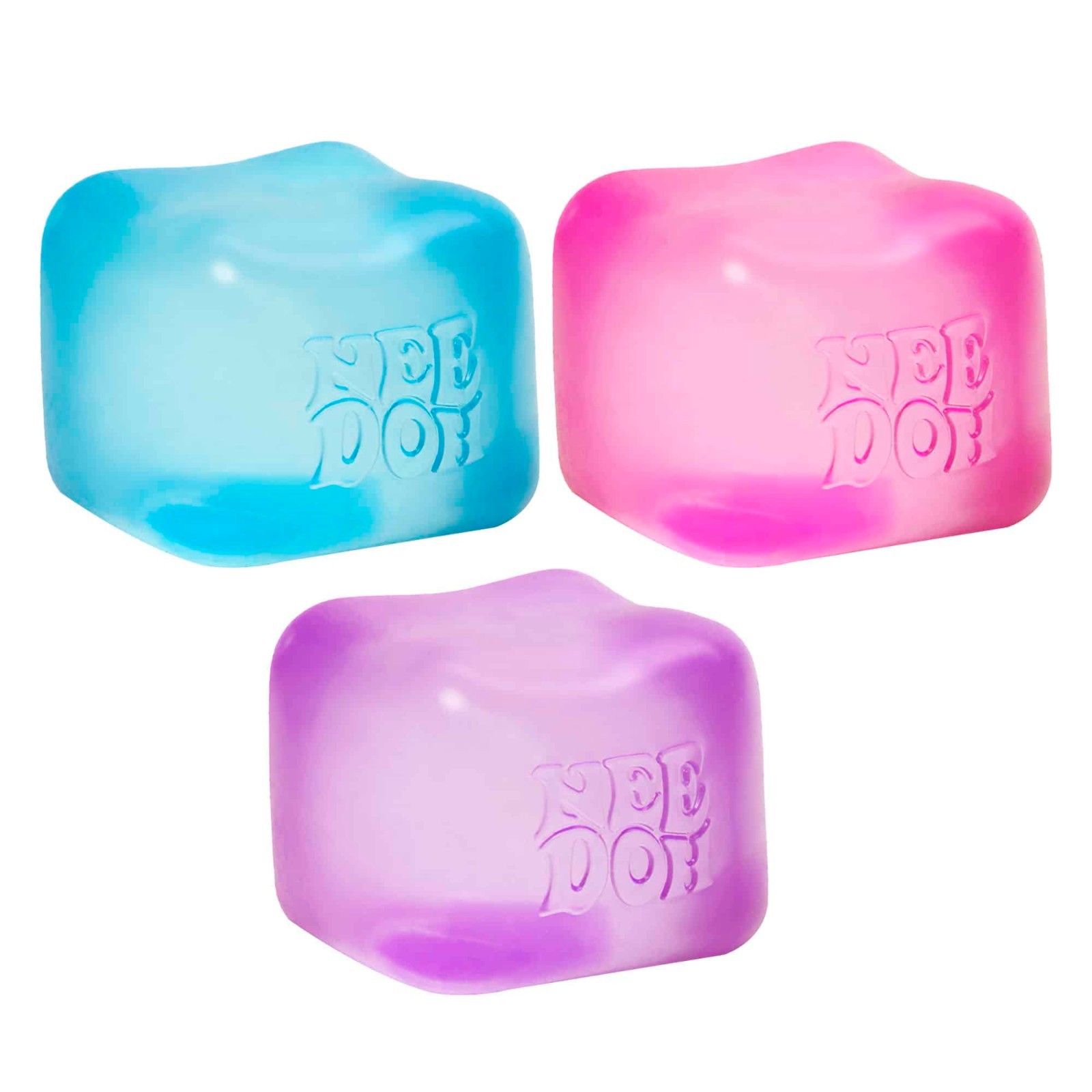 Nee Doh NiceCube BLUE Super Solid Squish Fidget Toy Brand New NeeDoh nice cube