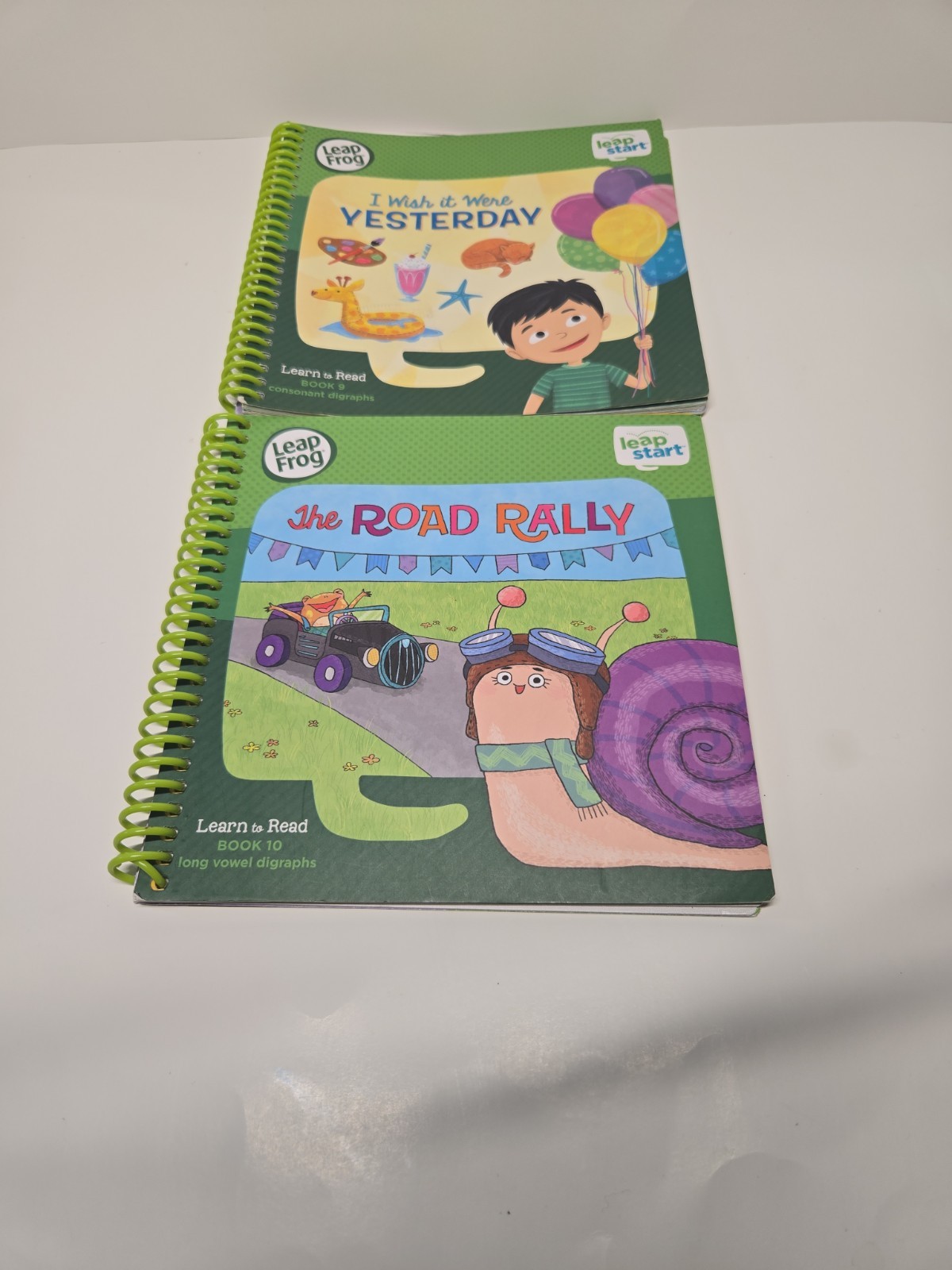 Lot Of Twelve (12) Leap Frog Learn To Read Sprial Books Use