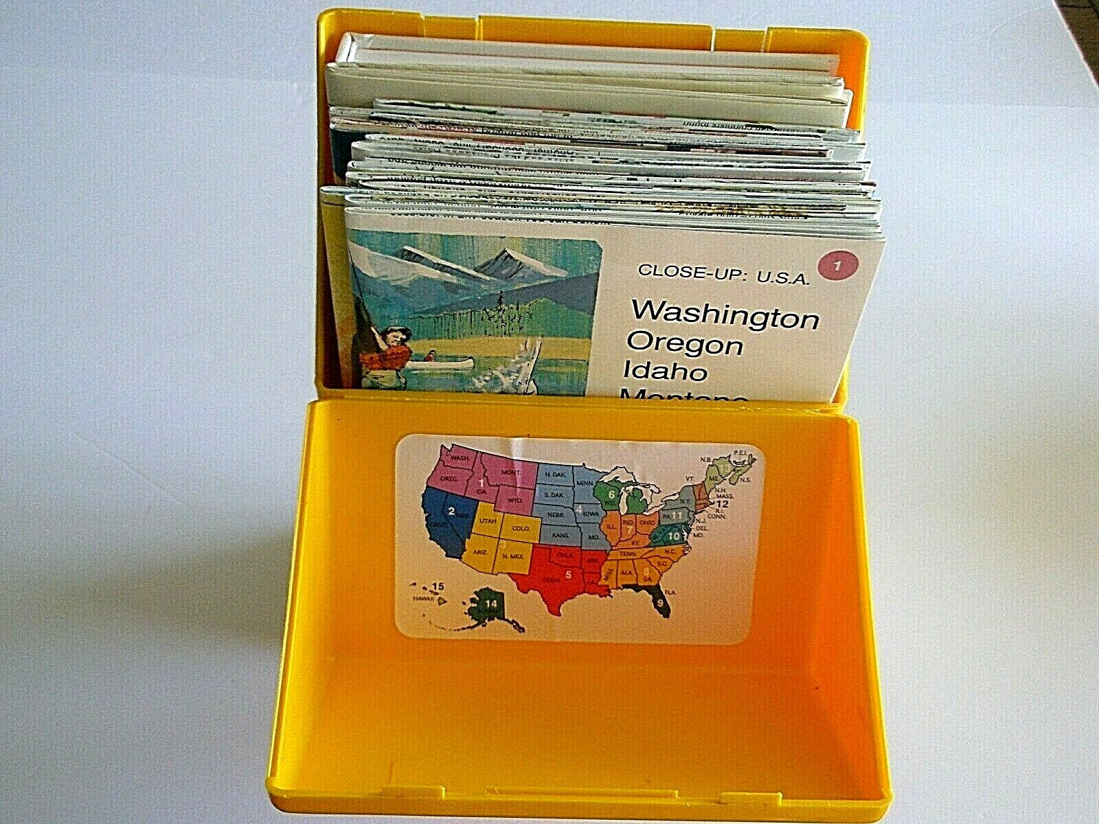 Close-Up U.S.A Maps National Geographic 1988 case reference book homeschool
