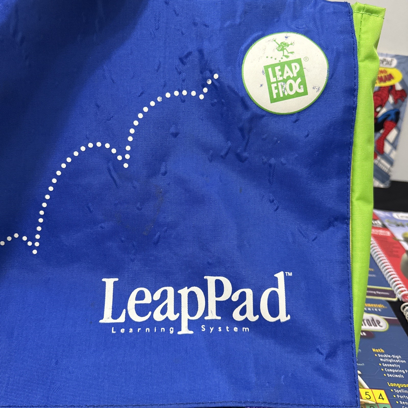 Lot 11 Cartridges & Books LeapPad Plus Writing Bag Grades 1-3