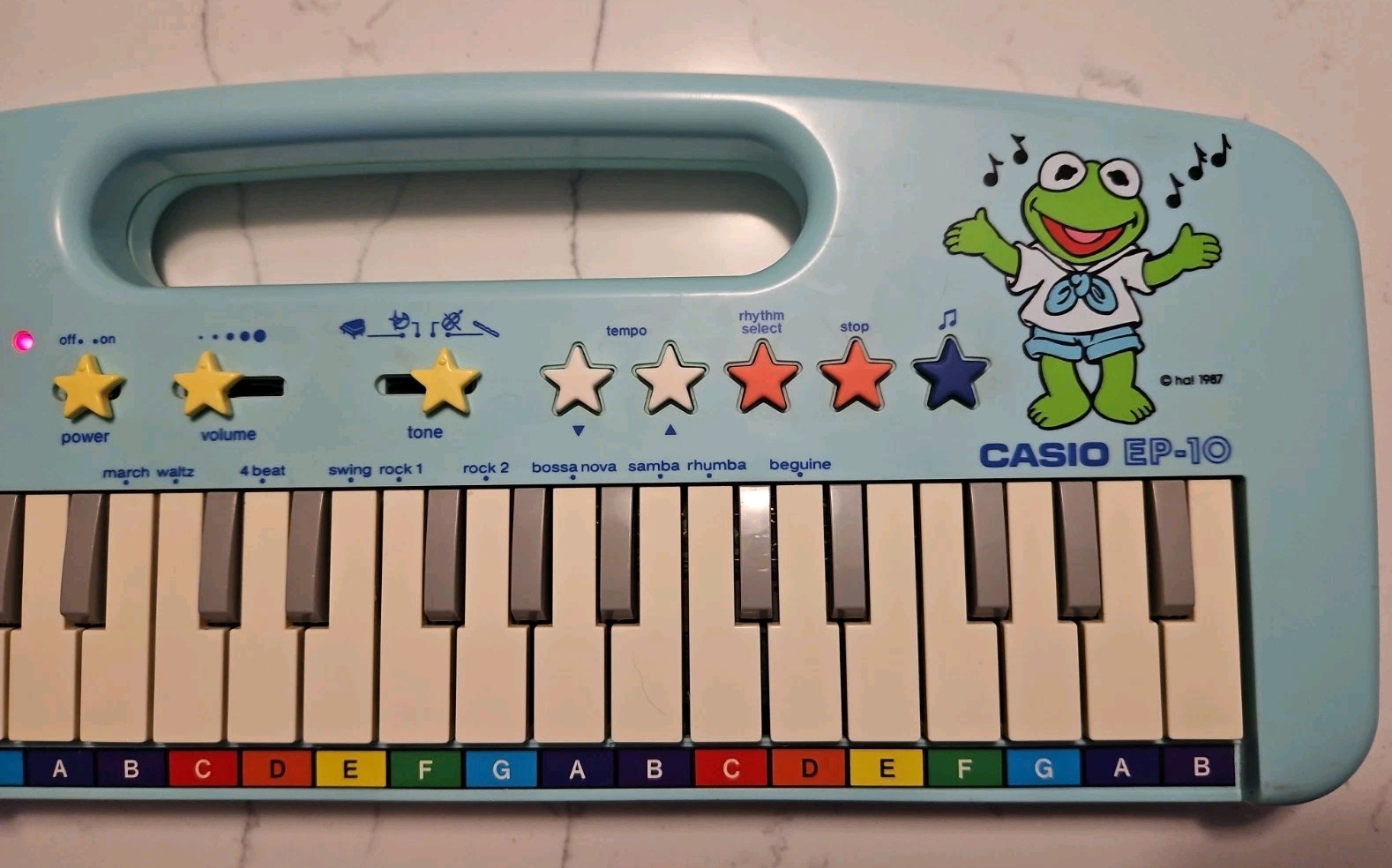 Muppet Babies Casio EP-10 Battery Keyboard (1987) Musical Instrument (WORKS)