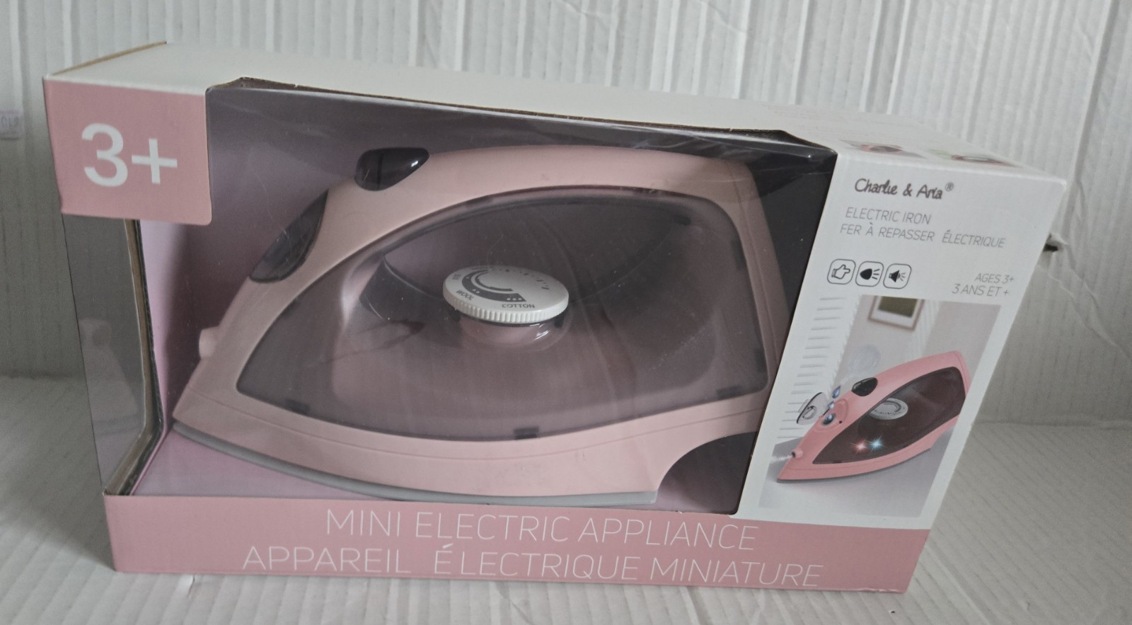“Charlie & Arta” Branded Mini Electric Iron Toy Ages 3+