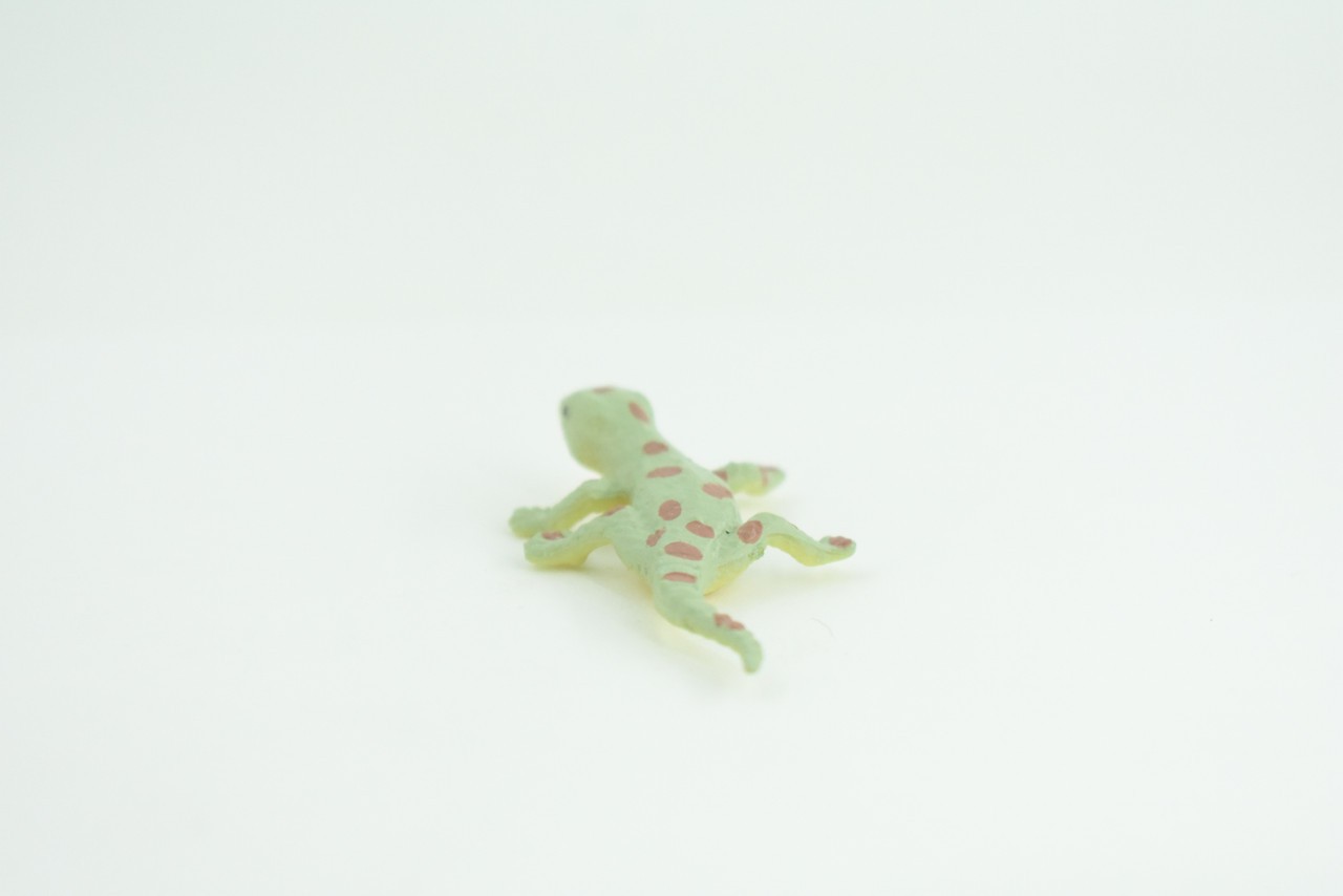 Spotted Gecko, Toy Lizard, Realistic Hand Painted Rubber, 2.5″ WR46 B197
