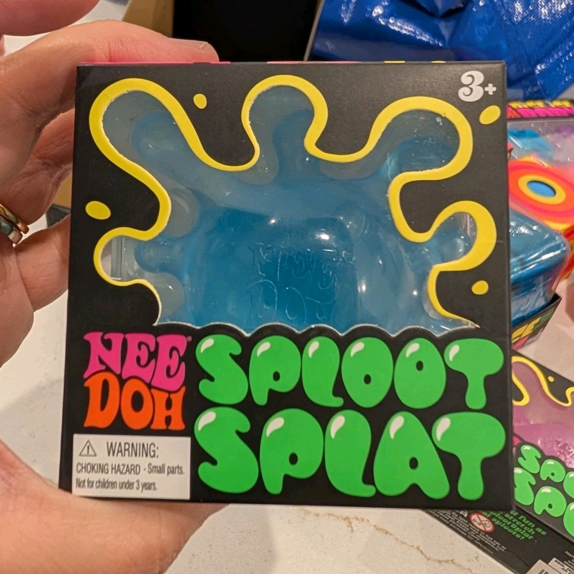 Nee Doh Sploot Splat Tactile Squeeze Toy, Blue, Age 3-4 Years (3+)