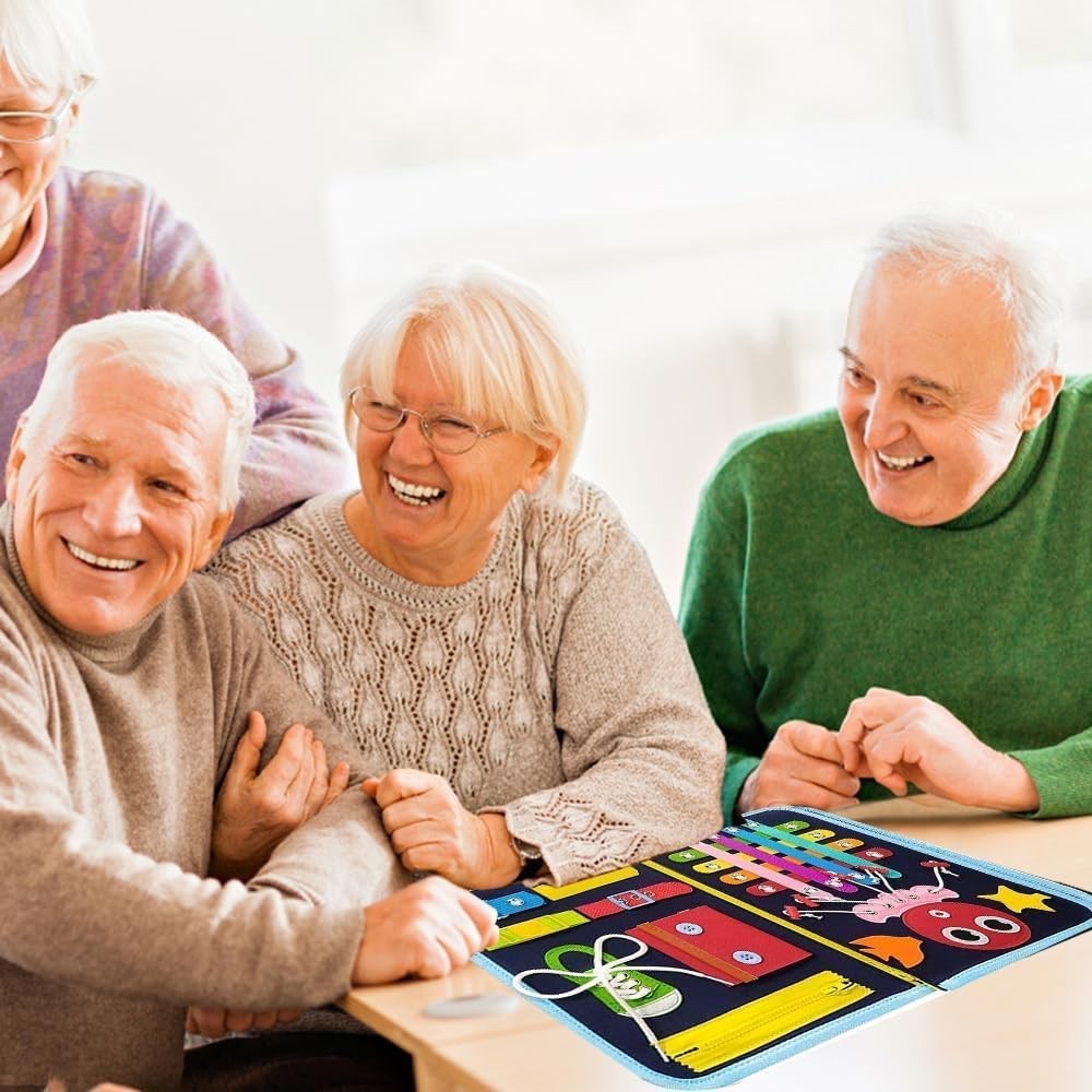 Fidget Busy Board for Dementia Alzheimer’s Adults, 23 Therapeutic Activities