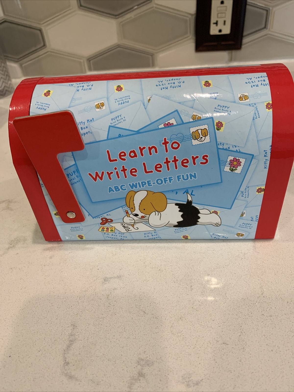 LEARN TO WRITE LETTERS ABC WIPE OFF FUN PUPPY MAIL BOX PI KIDS