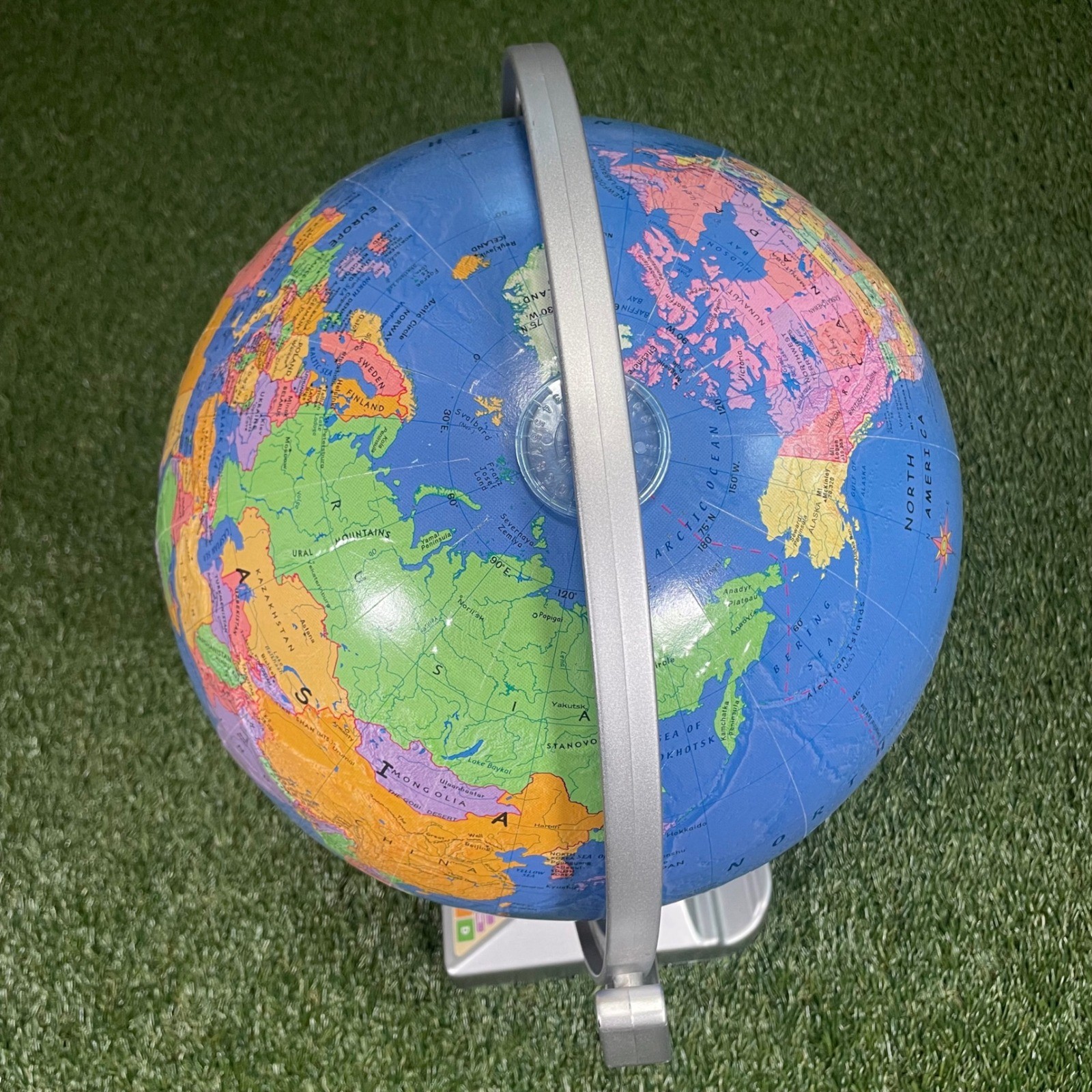 Replogle Intelliglobe 12 Inch Interactive World Globe with Discovery Book Blue