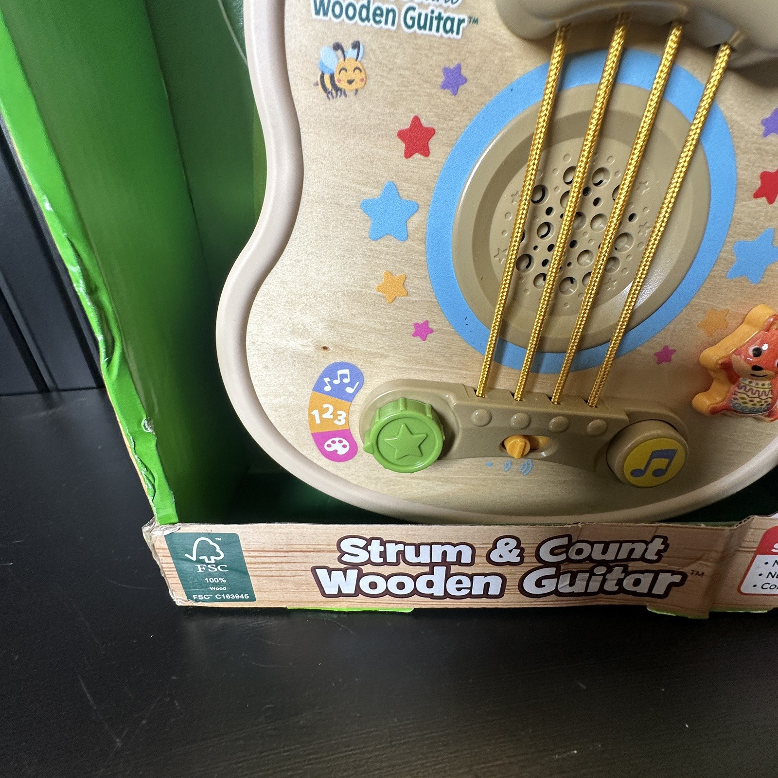 NEW LeapFrog Strum & Count Wooden Guitar for kids girls & boys