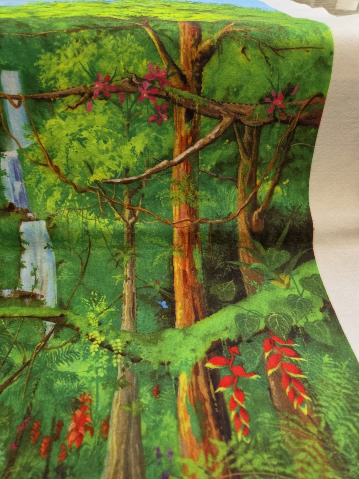 Little Folk Rain Forest Felt Set 30+ Pieces LOT Background & Pre-Cut Animals