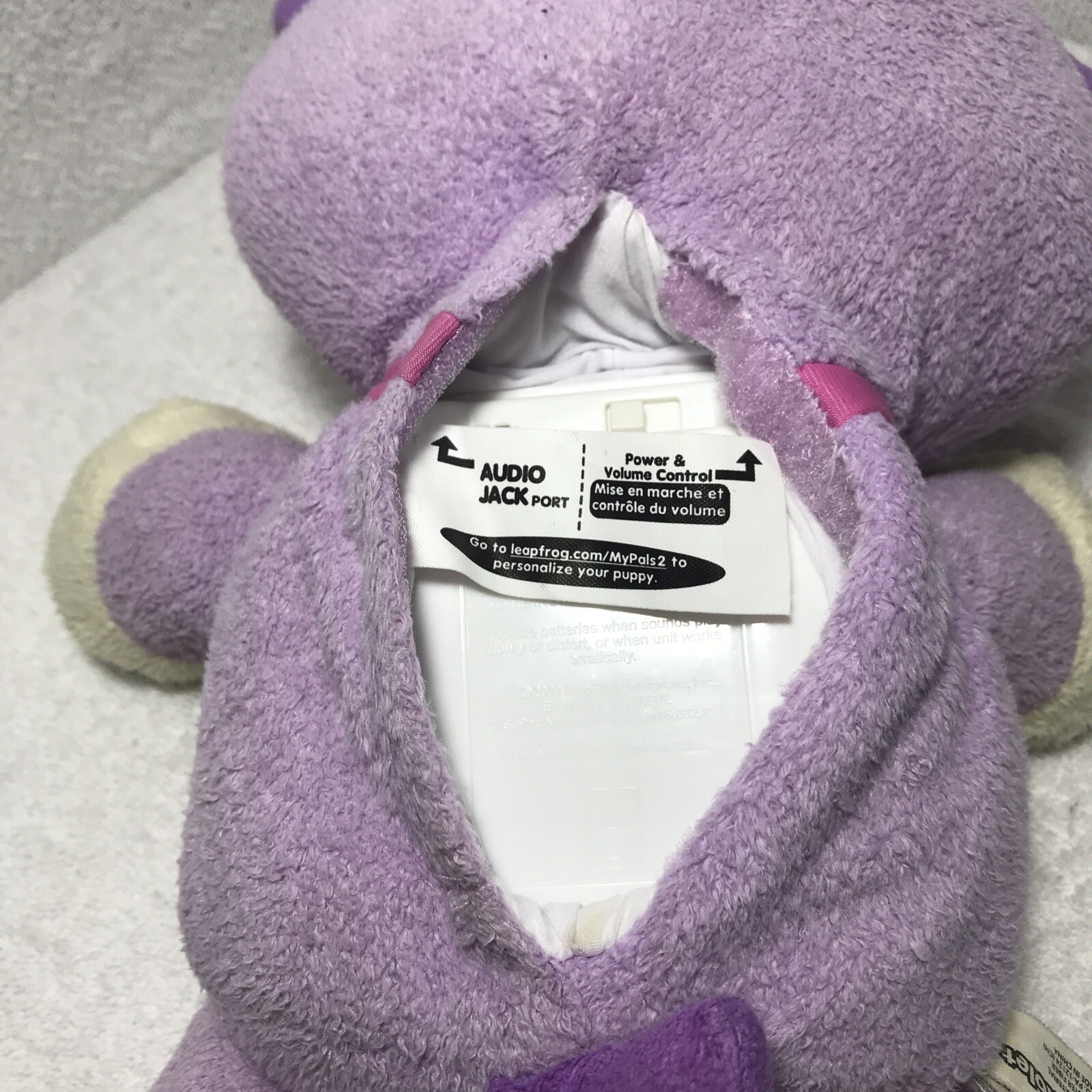 LeapFrog My Pal Violet Purple Plush Dog Talks Music Learning Interactive Toy Fun