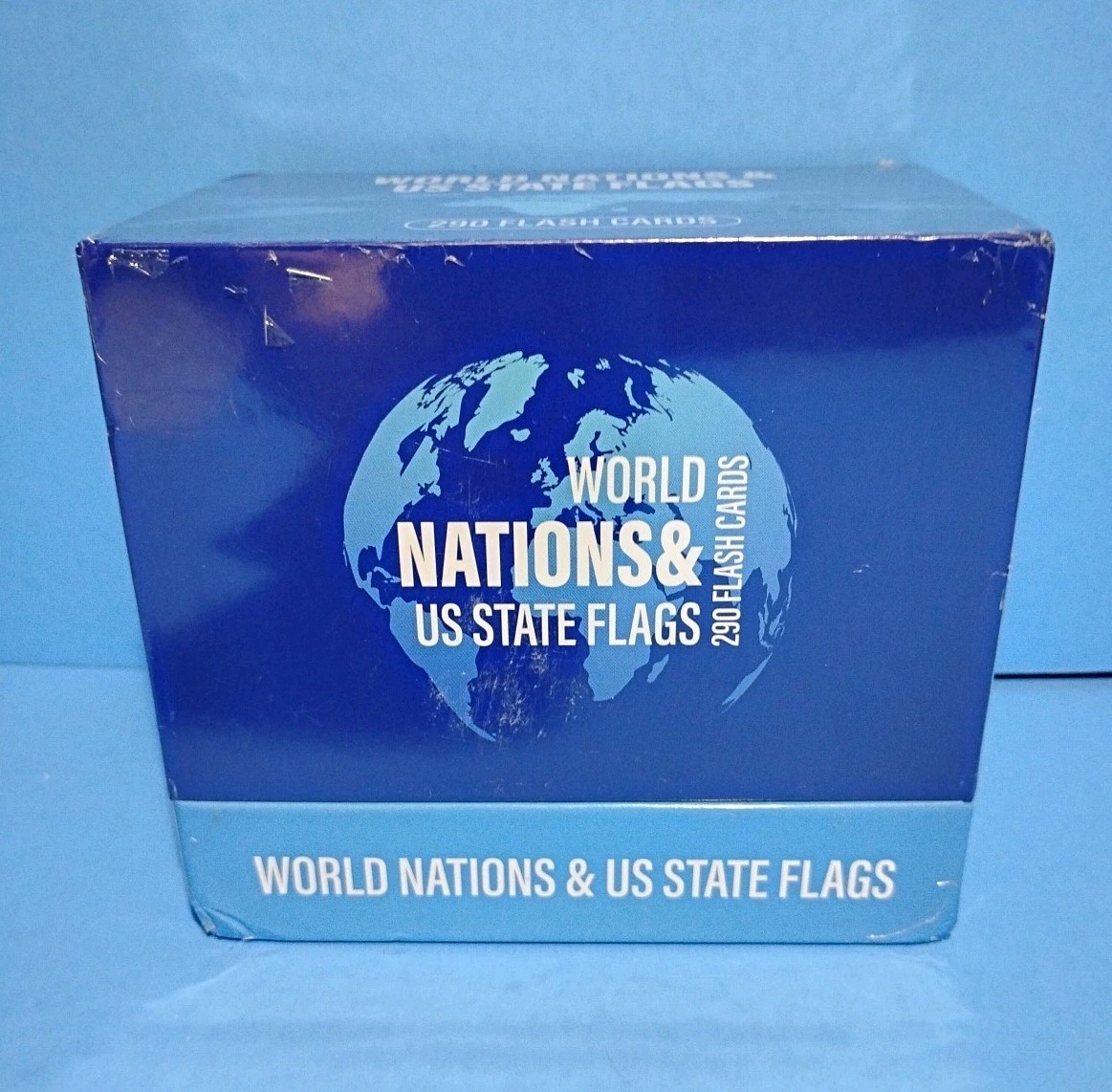 Flash Cards World Nations & US State Flags – 290 Geography Flashcards Kids Teens