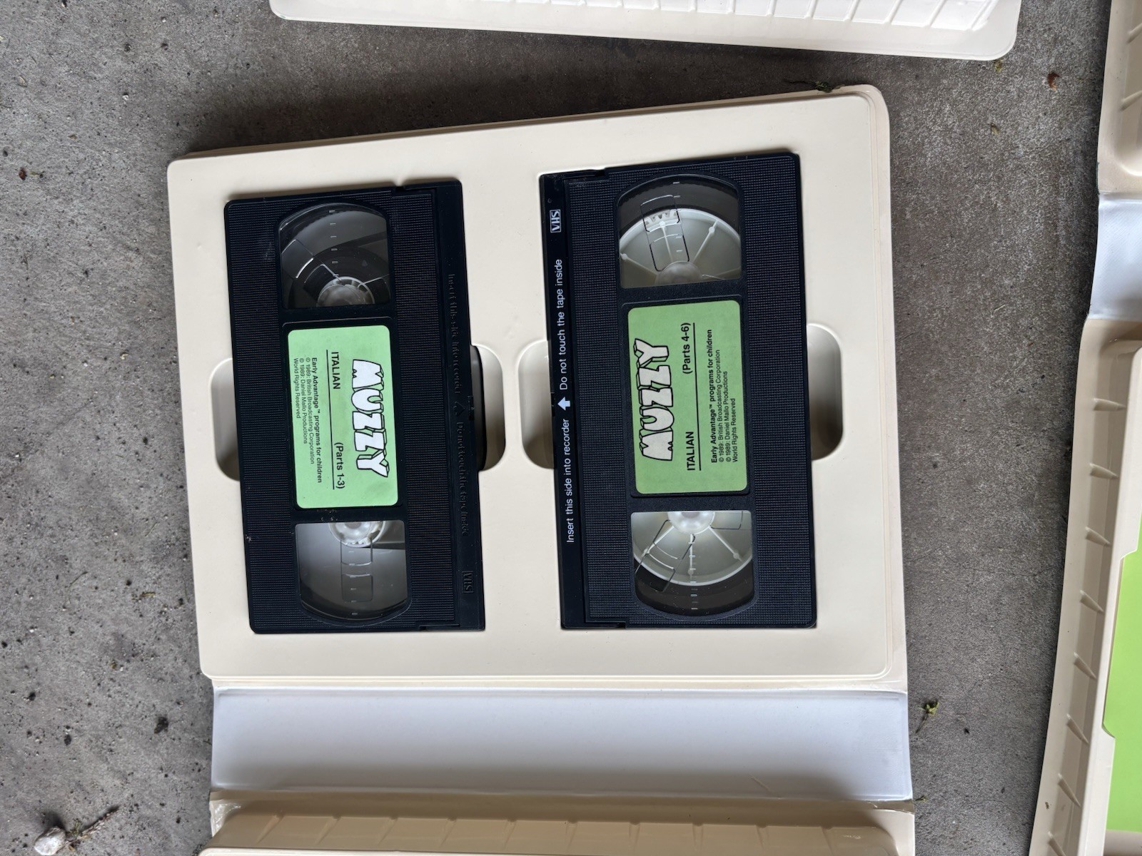 BBC Muzzy Early Advantage Italian Language Learning Program VHS, Tapes Vintage