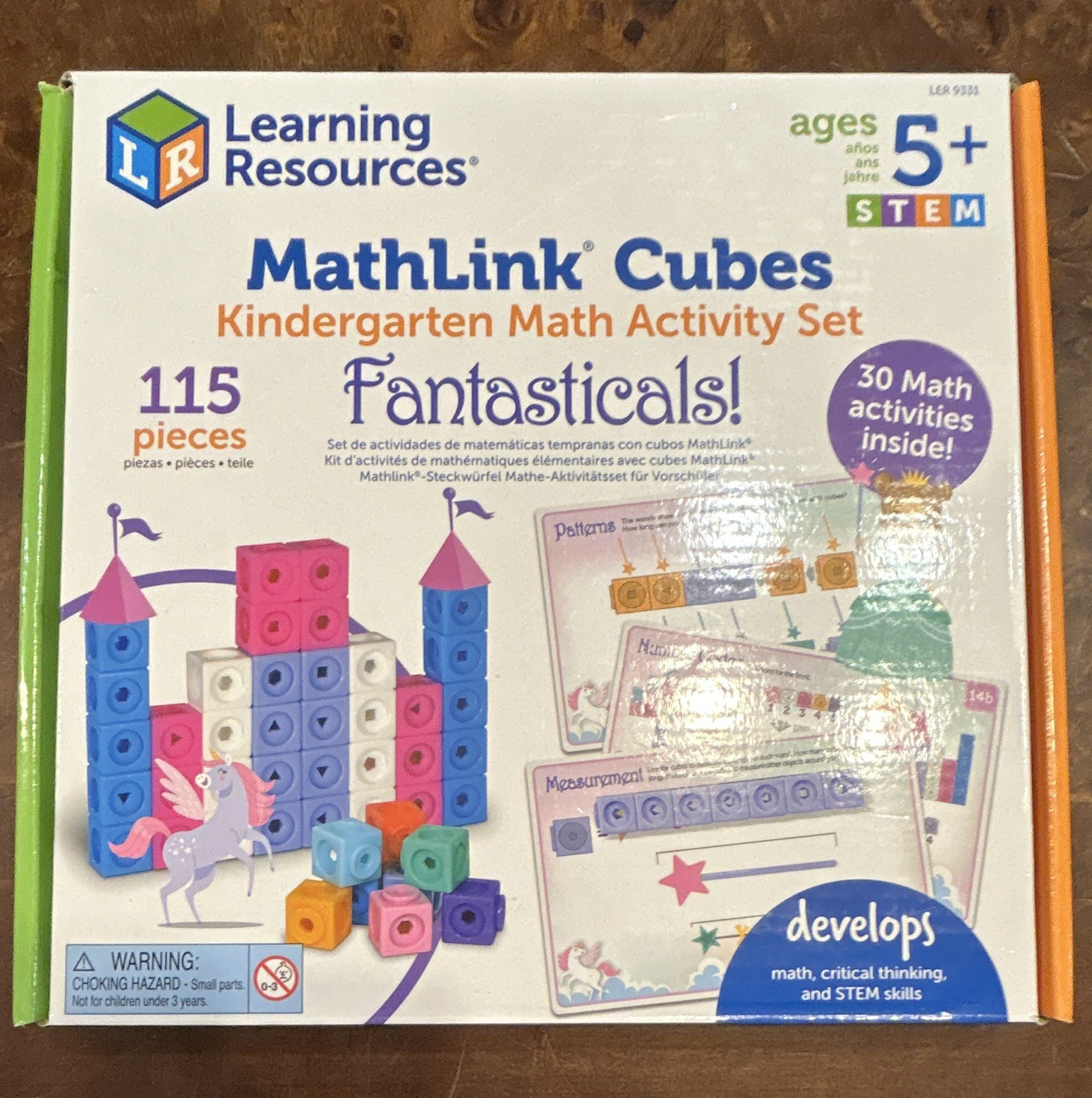 Learning Resources MathLink Cubes Fantasticals Activity Set, 115 pcs, Ages 5+