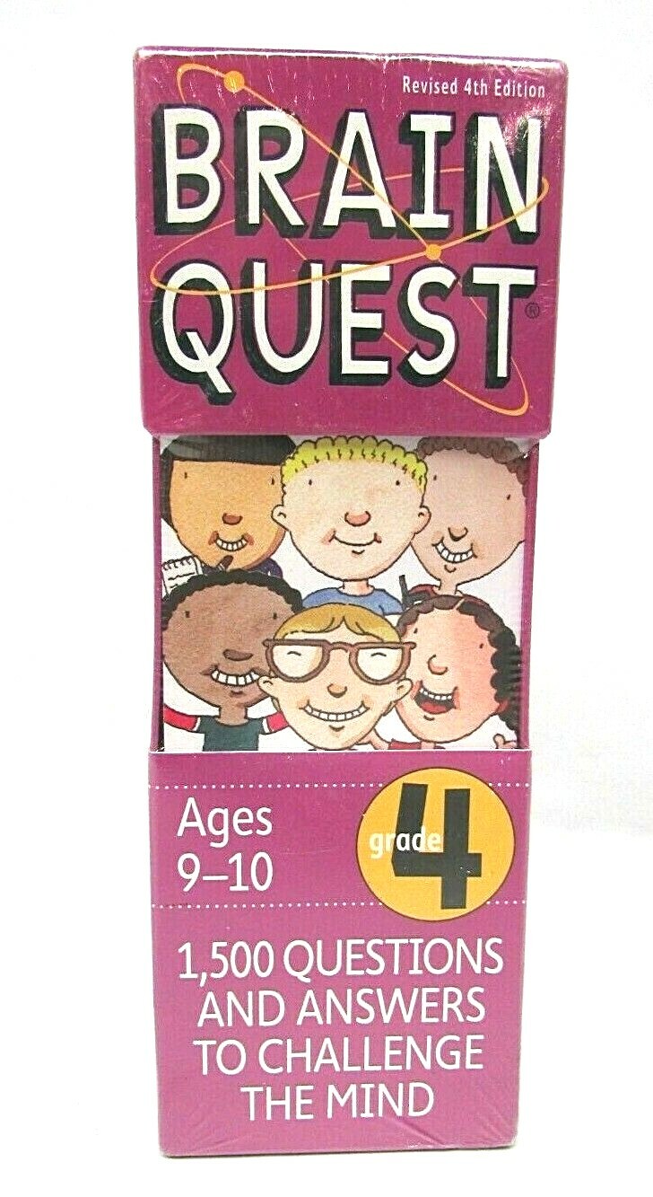 Brain Quest 4th Grade Q&A Cards 1500 Questions Answers to Challenge the Mind NEW