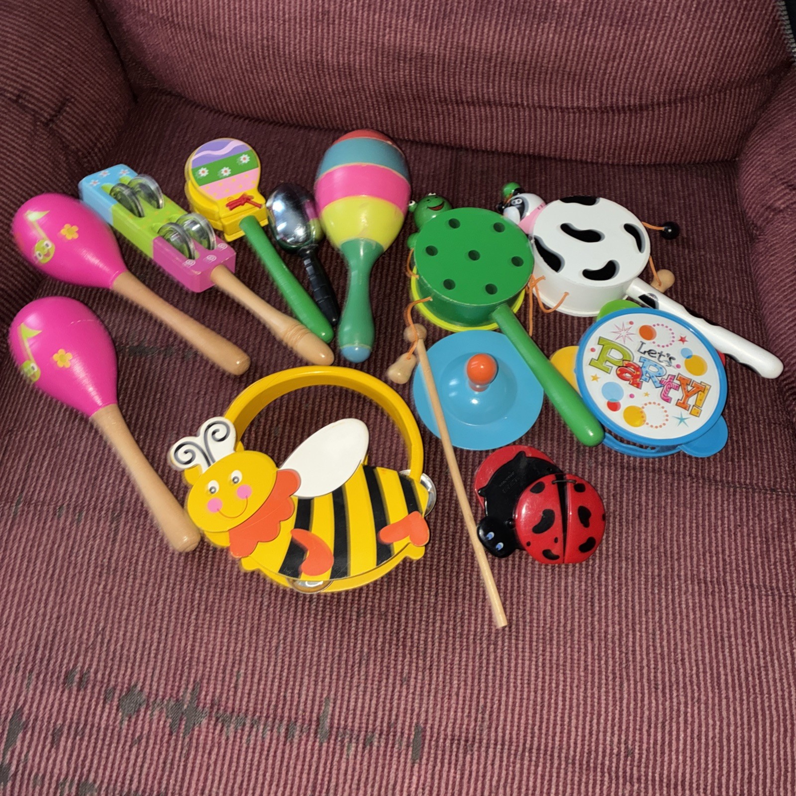 Toy Lot Musical Rhythm Instruments Preschool Daycare Wooden Toy Lot
