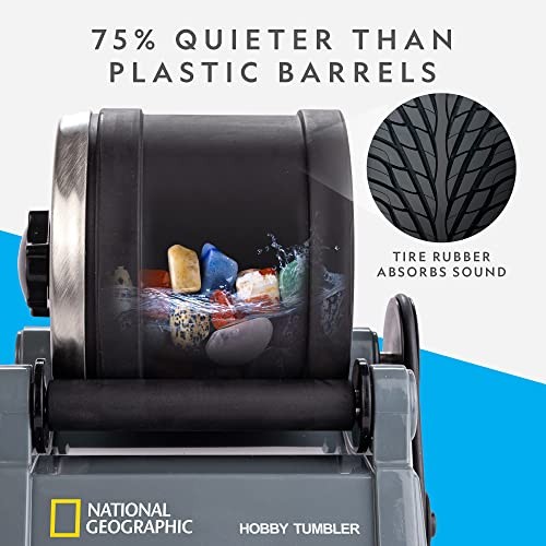 Blue Marble National Geographic Rock Tumbler Kit Hobby Edition 4 Grits – Multi
