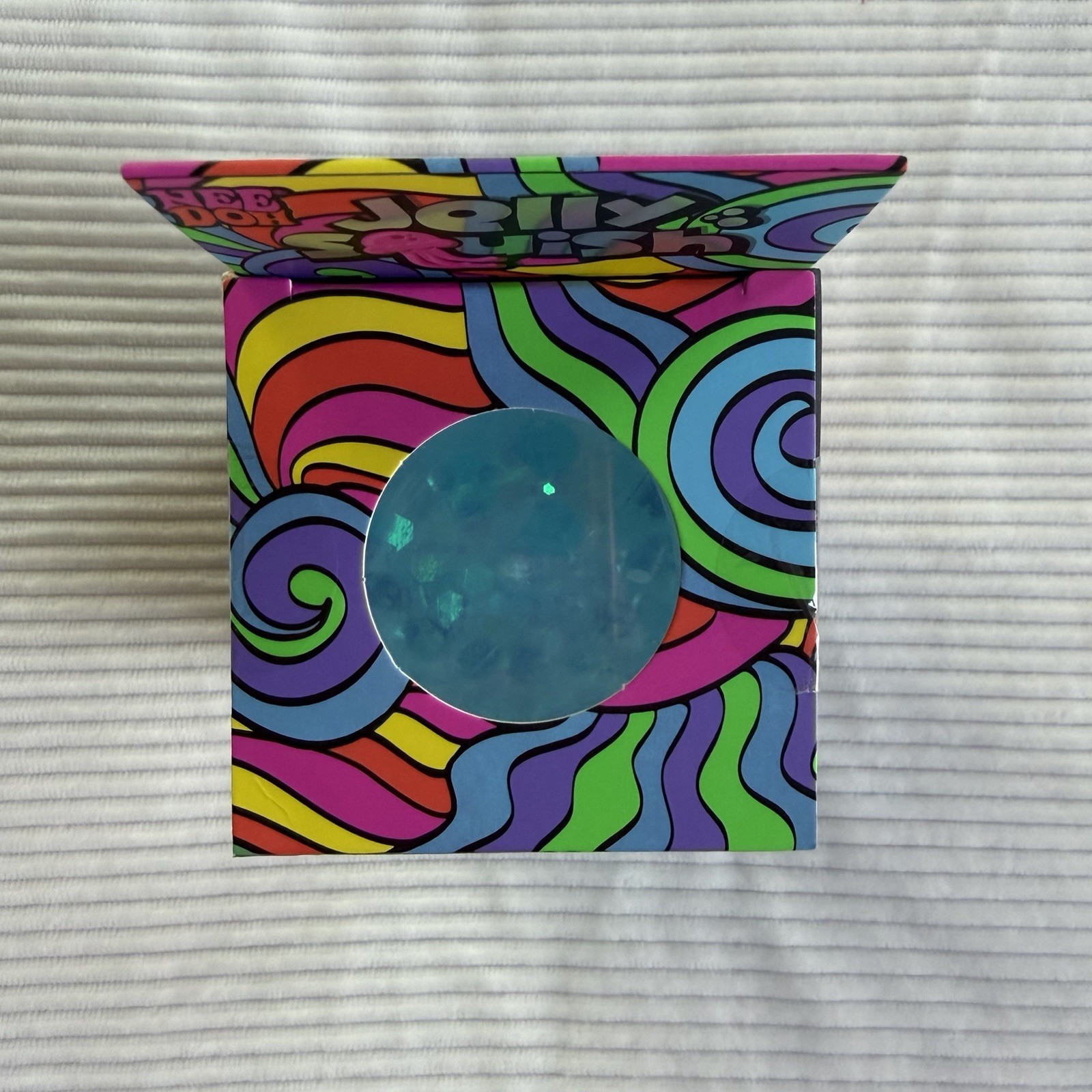 Schylling NeeDoh Jelly Squish Blue Super Solid Squish Sensory TikTok VIRAL NIB