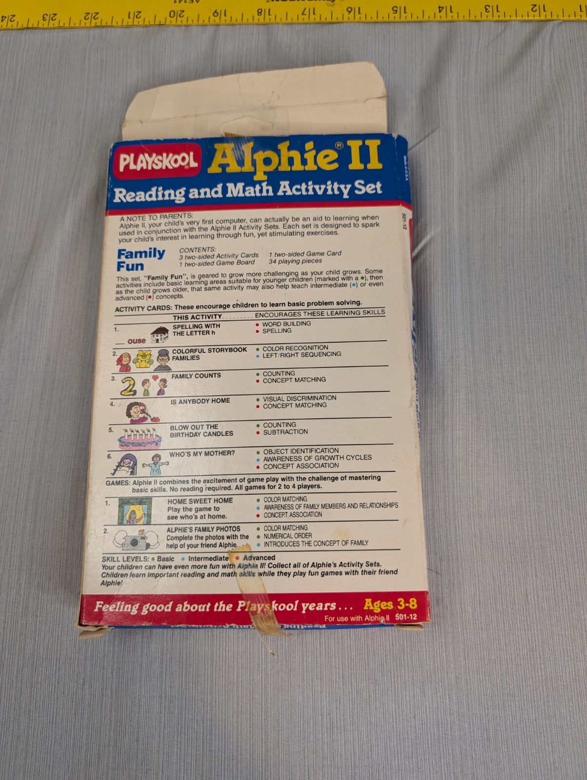playskool alphie ii family fun set – Incomplete