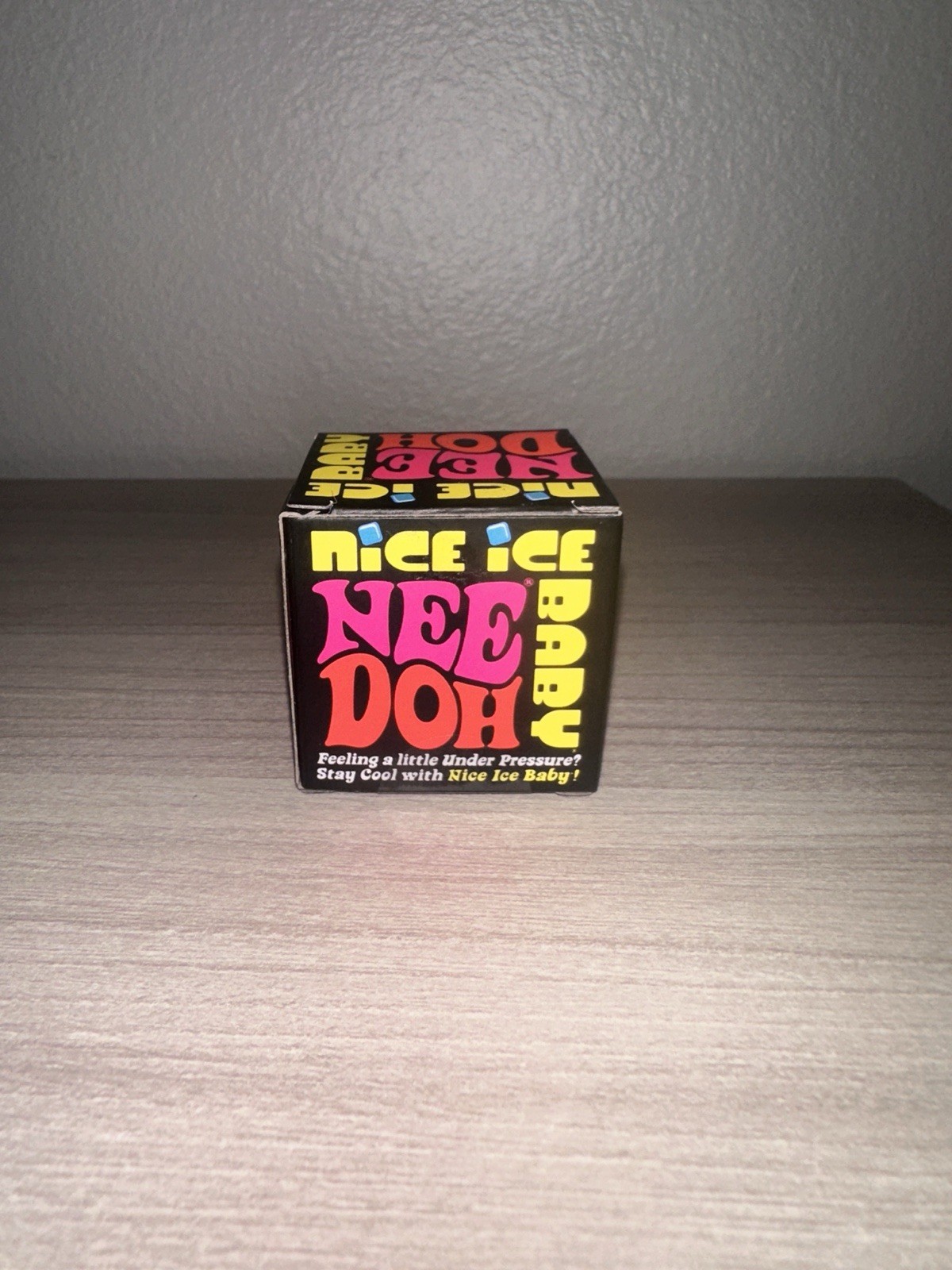 Schylling NeeDoh Nice Ice Baby Authentic Sensory Squishy Cube Toy – Blue