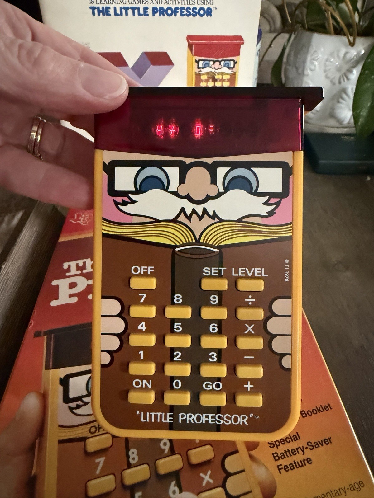 VTG 1970s Little Professor Math Facts Box. Tested and works. With box.