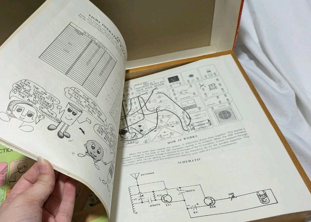 Vintage 1972 65 in 1 Science Fair Electronics Project Kit Cat. No. 28-250
